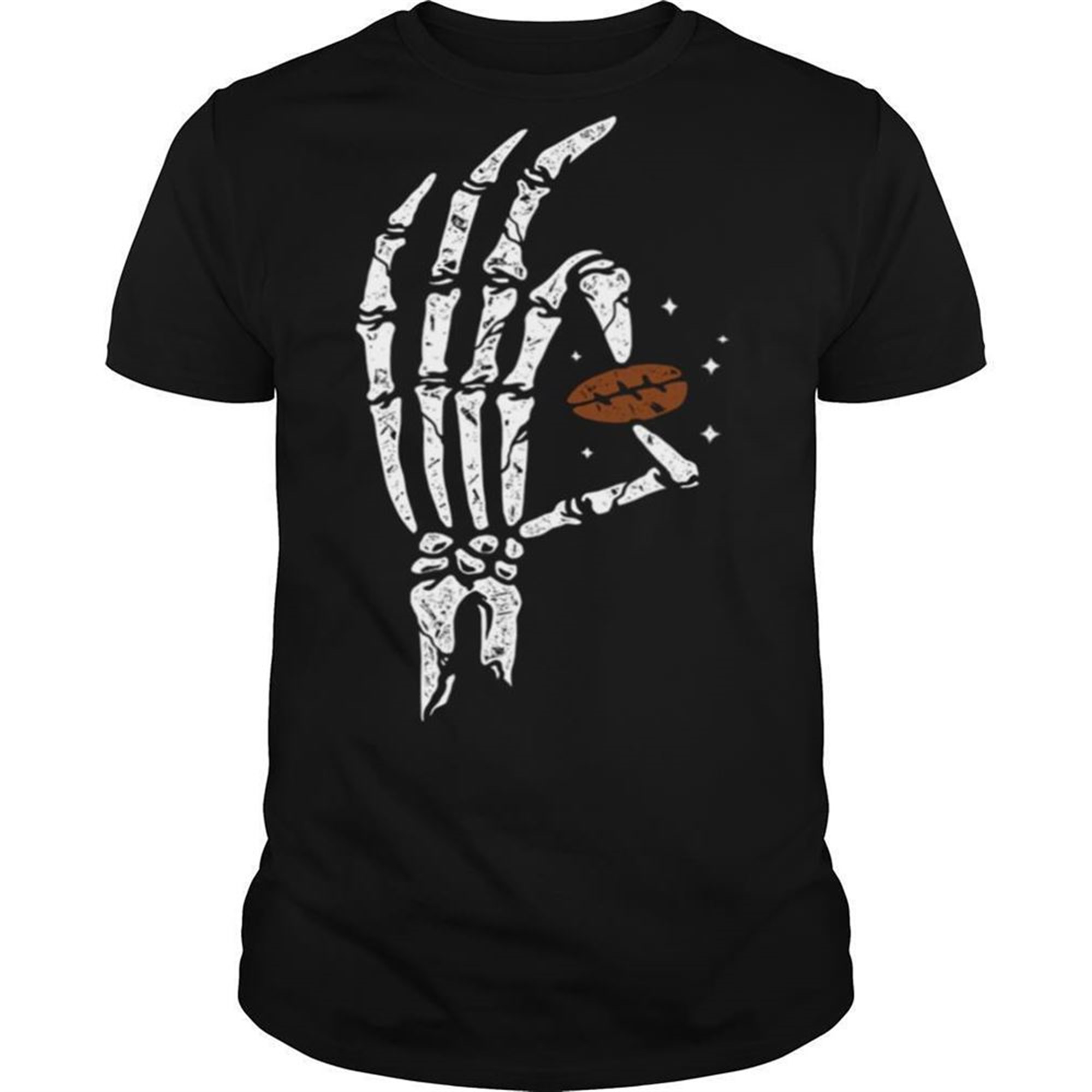 Halloween Hands Bone Hold Coffee Beans Shirt