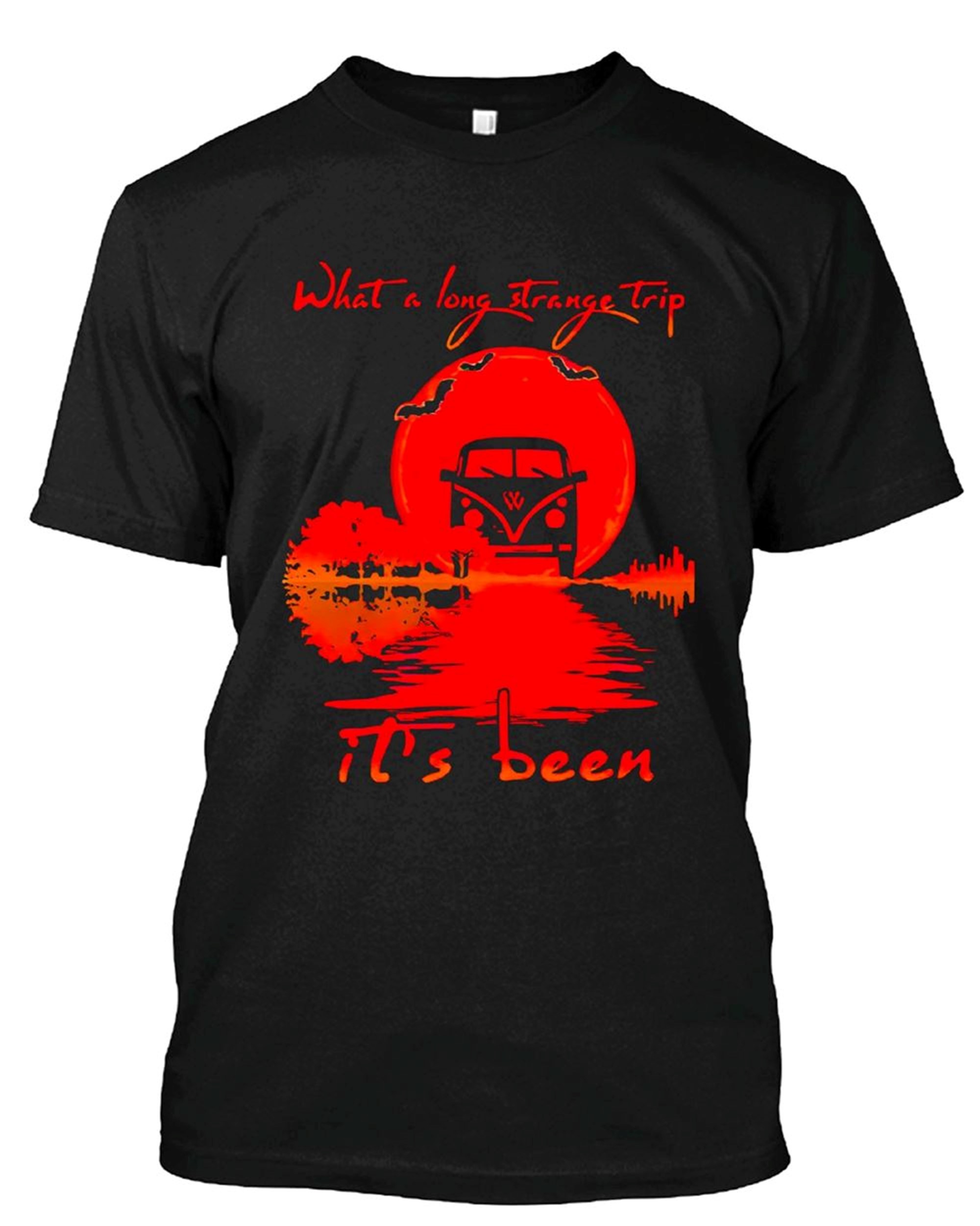 Halloween Hippie Car What A Long Strange Trip Its Been T-shirt