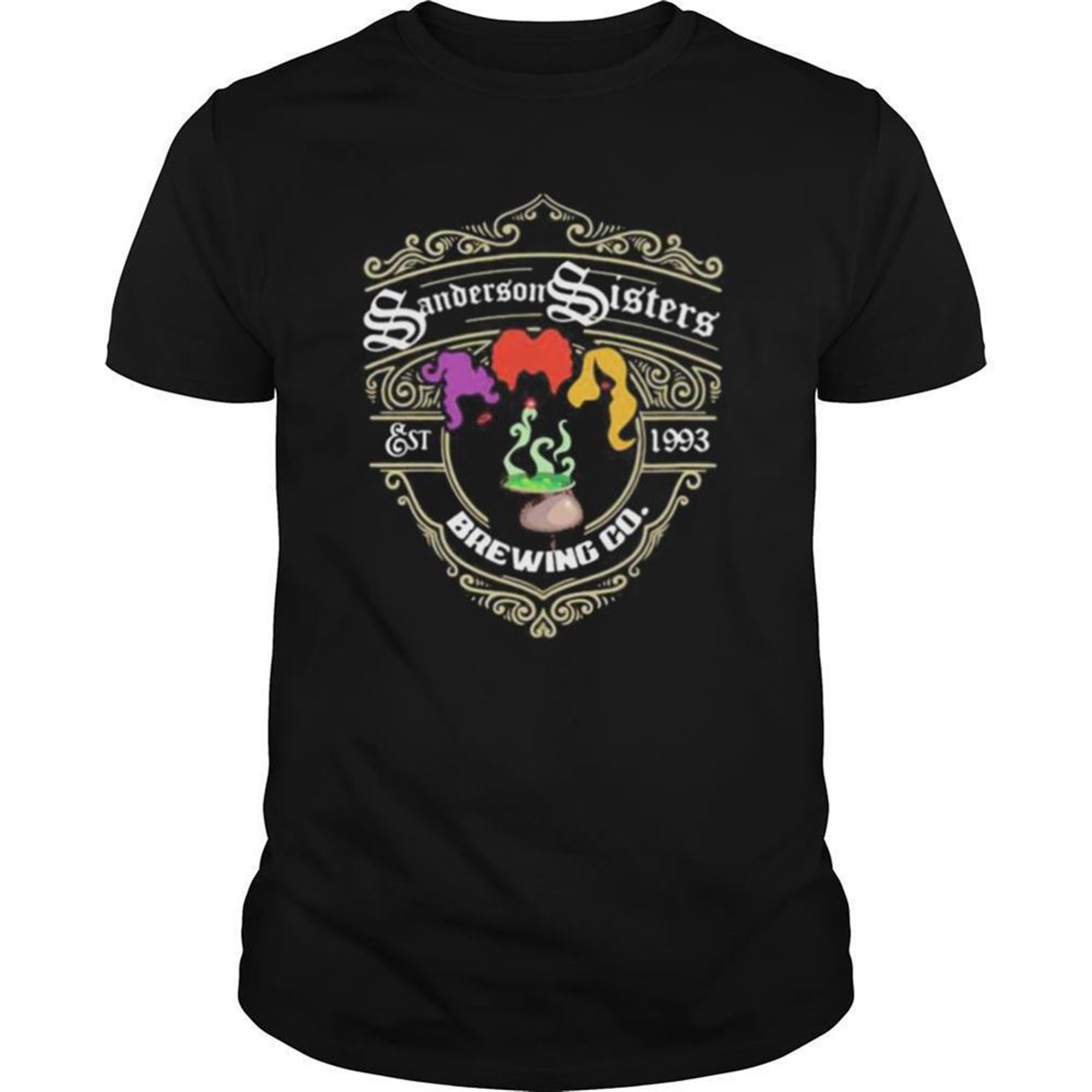 Halloween Hocus Pocus Sanderson Sisters Est 1993 Brewing Co Shirt