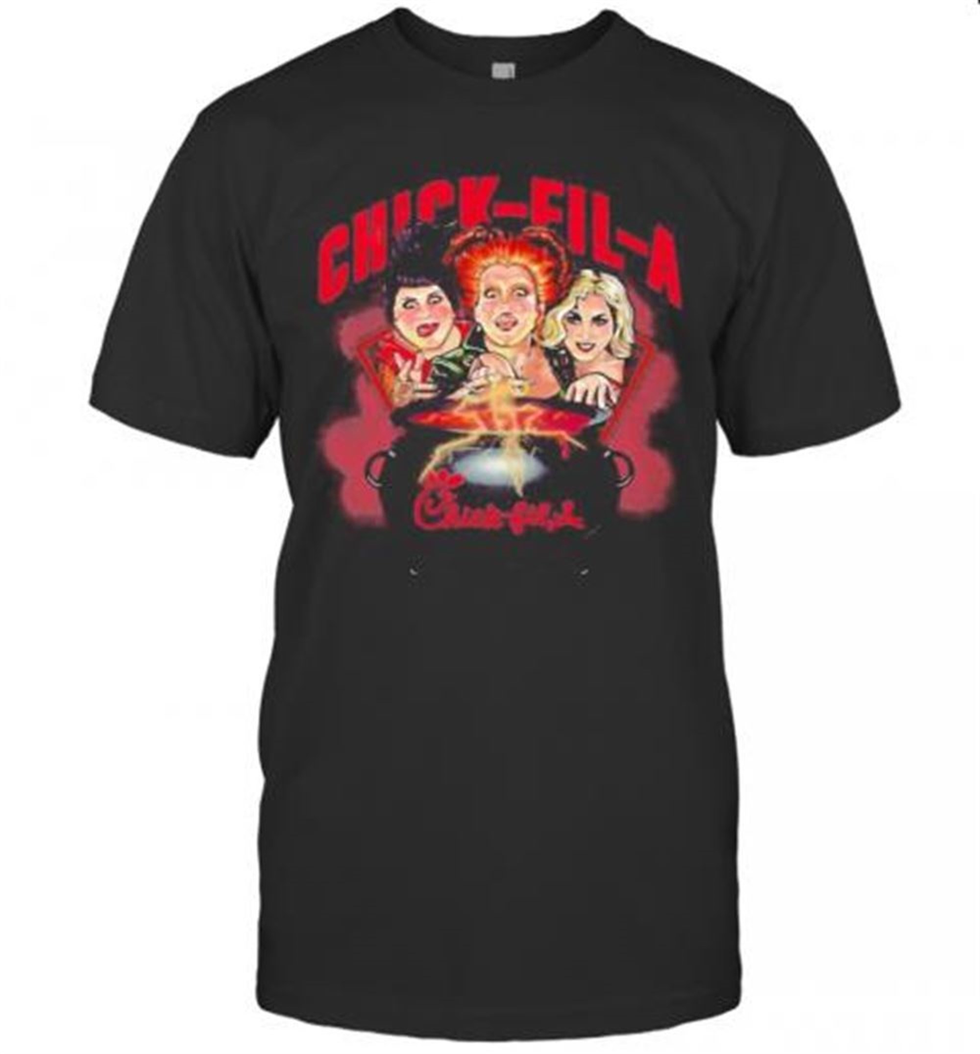 Halloween Hocus Pocus Witch Chick Fil A T-shirt