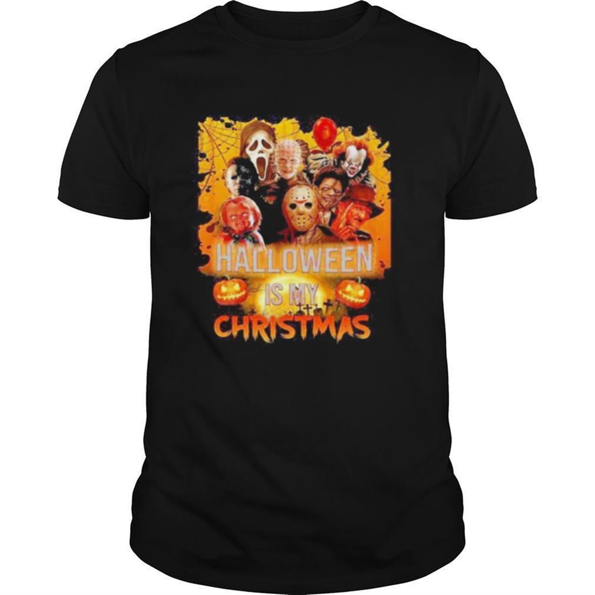 Halloween Horror Characters Is My Christmas Shirt
