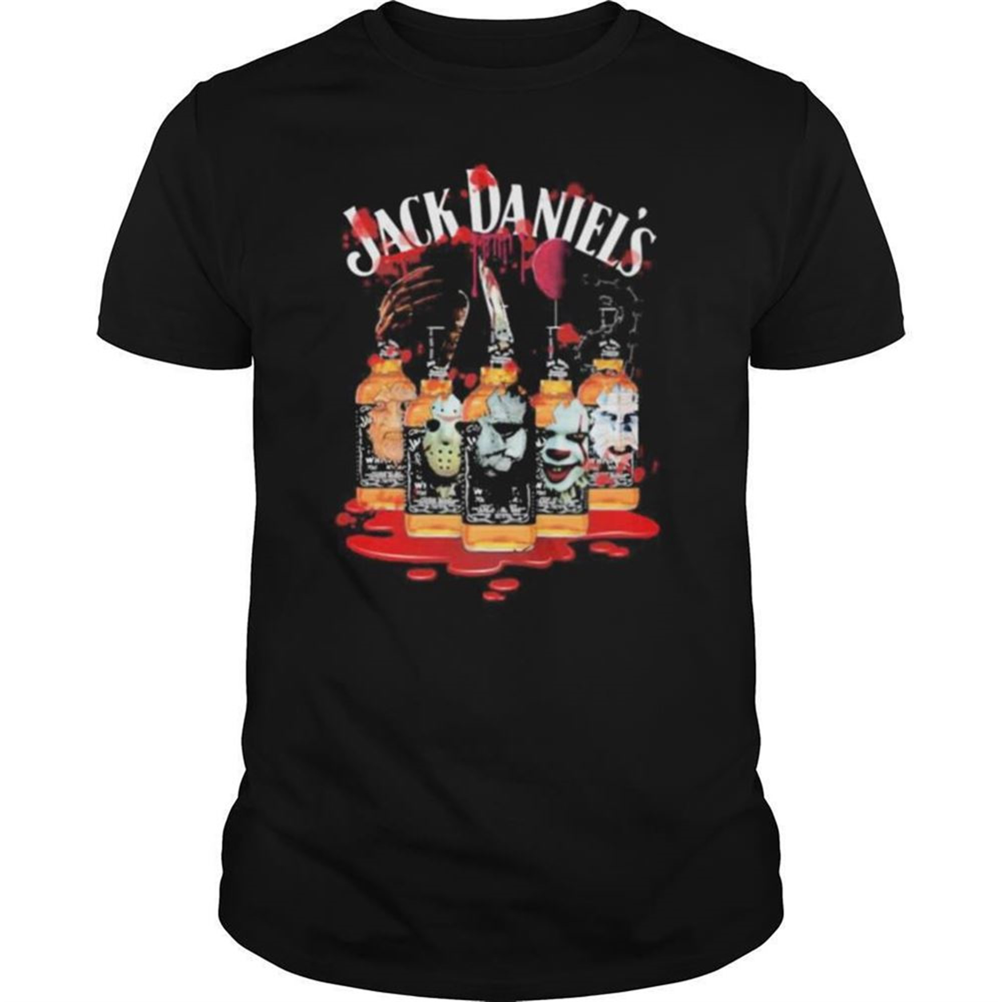 Halloween Horror Characters Jack Daniels Shirt