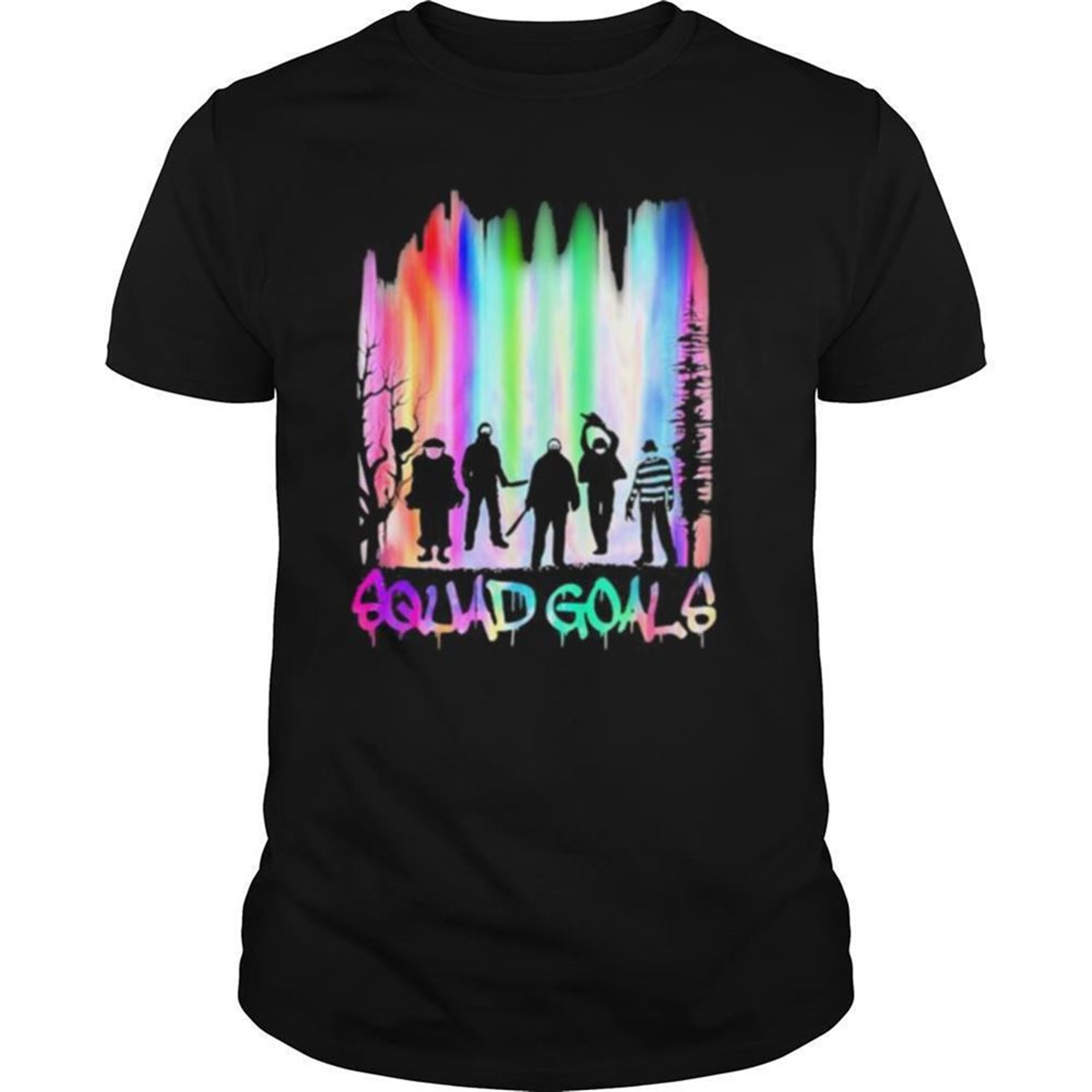Halloween Horror Characters Squad Goals Mountain Shirt