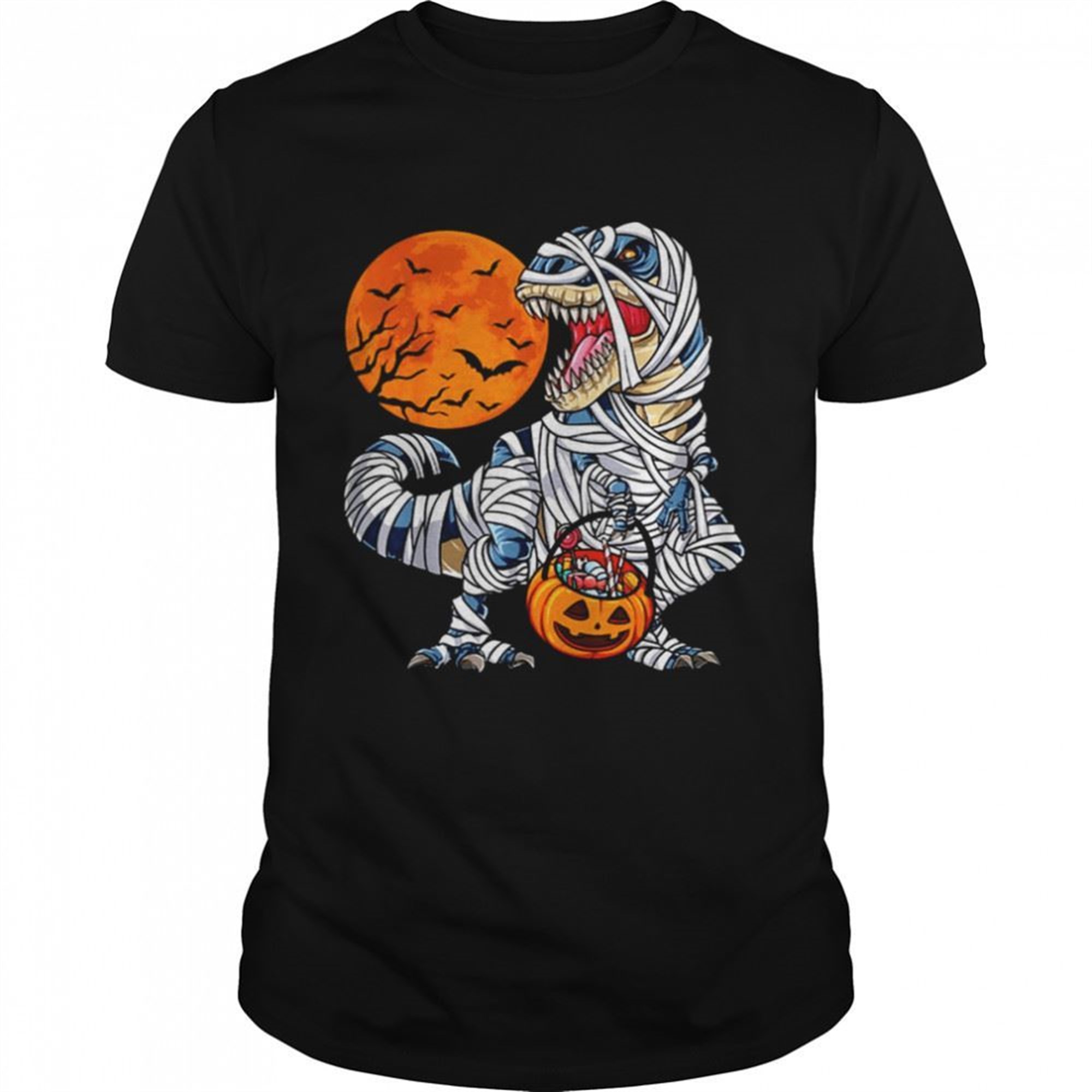Halloween Horror Nights Shirts Dinosaur T Rex Mummy Pumpkin Shirt
