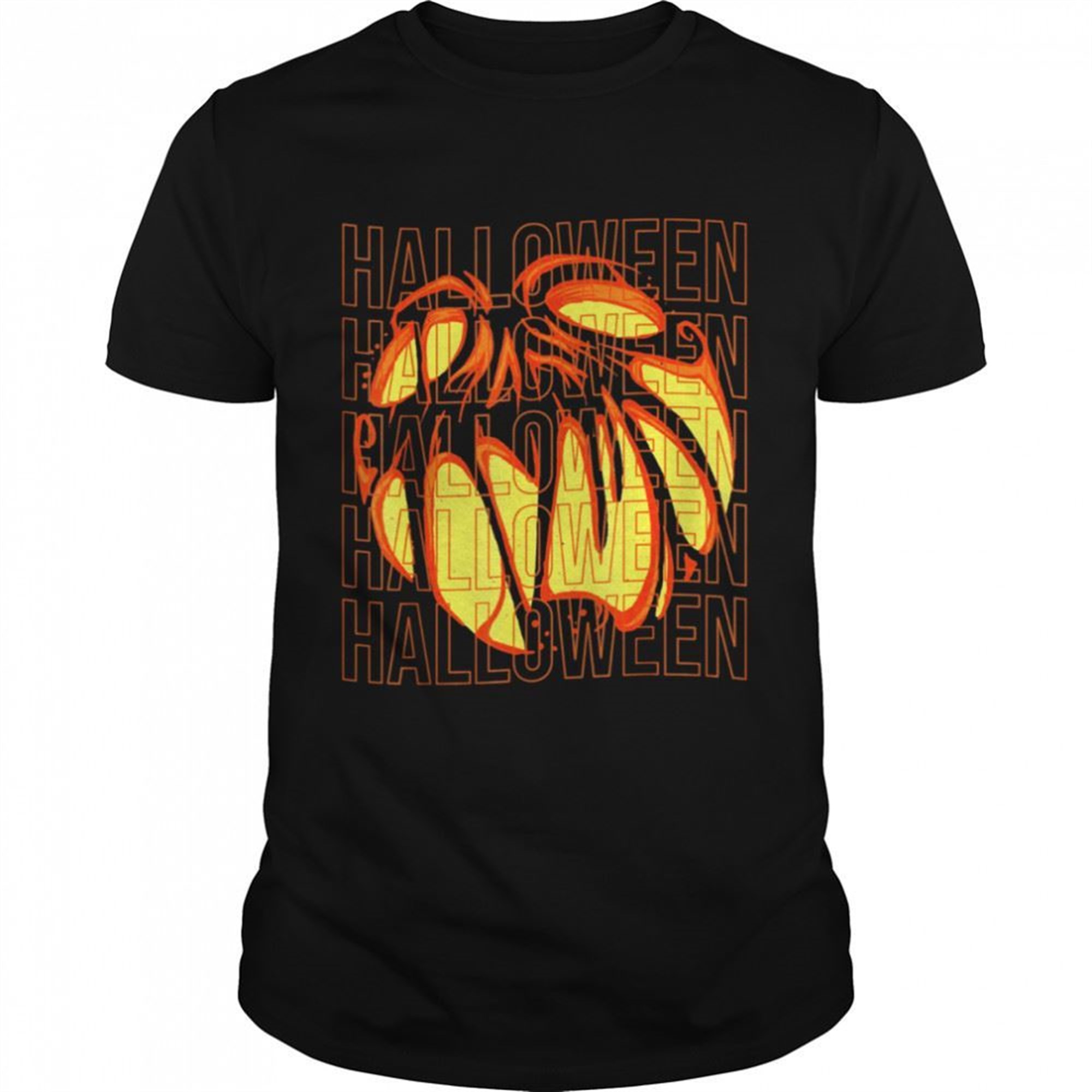 Halloween Horror Scary Pumpkin Face Shirt