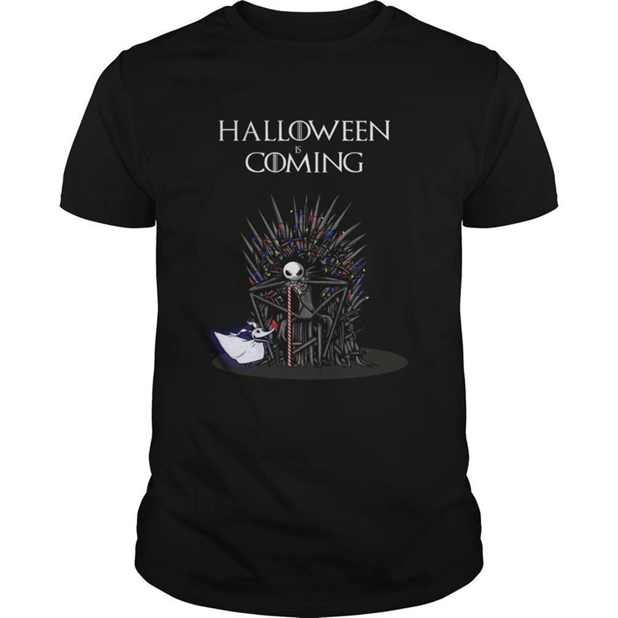 Halloween Is Coming Jack Skellington Iron Throne Shirt