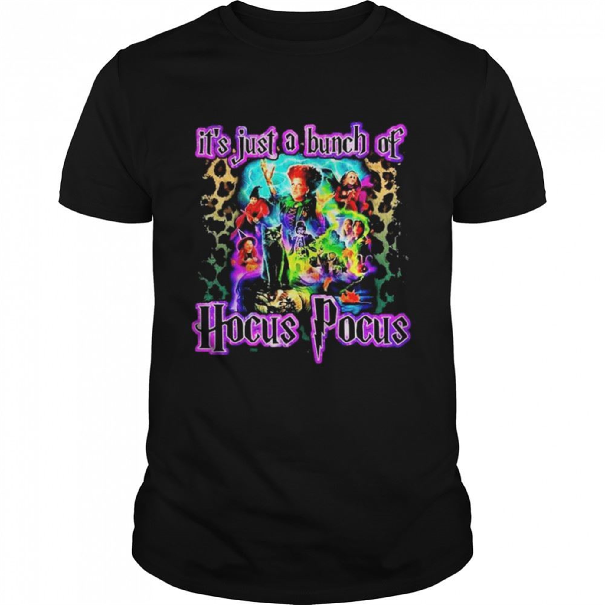 Halloween Its Just A Bunch Of Hocus Pocus Leopard Shirt