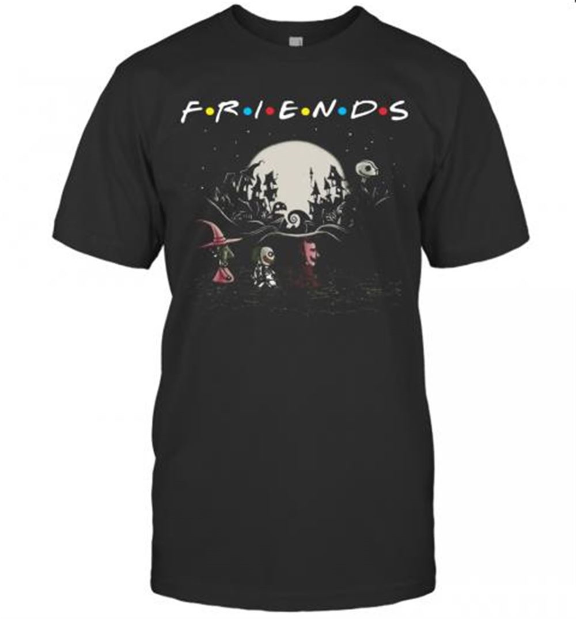 Halloween Jack Skellington And Friends Crossing Road T-shirt