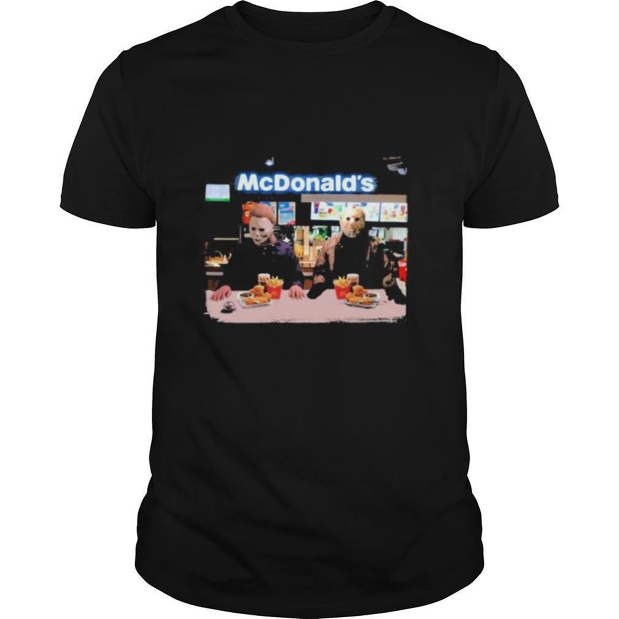 Halloween Jason Voorhees Michael Myers Mcdonalds Shirt