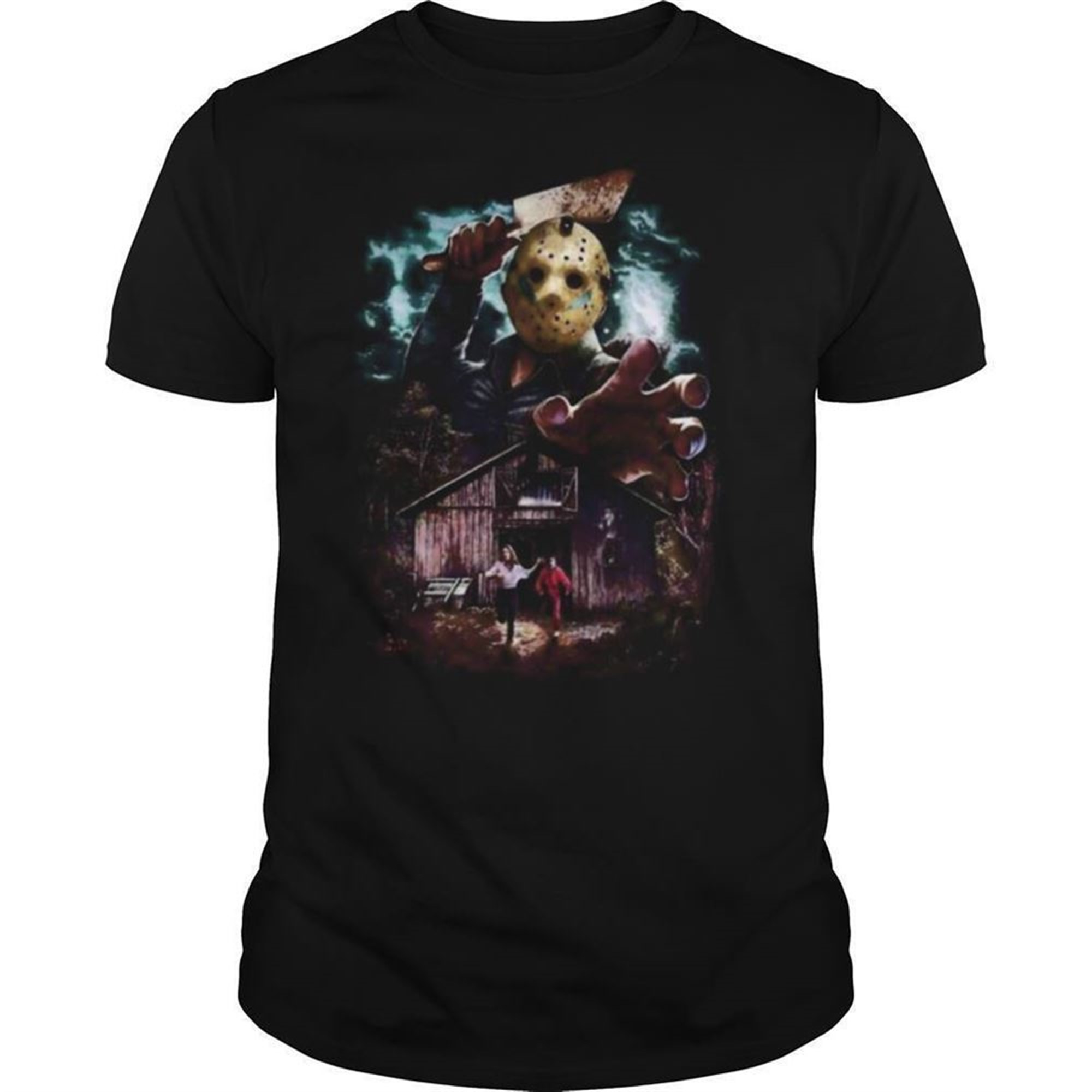 Halloween Jason Voorhees Running From Shirt