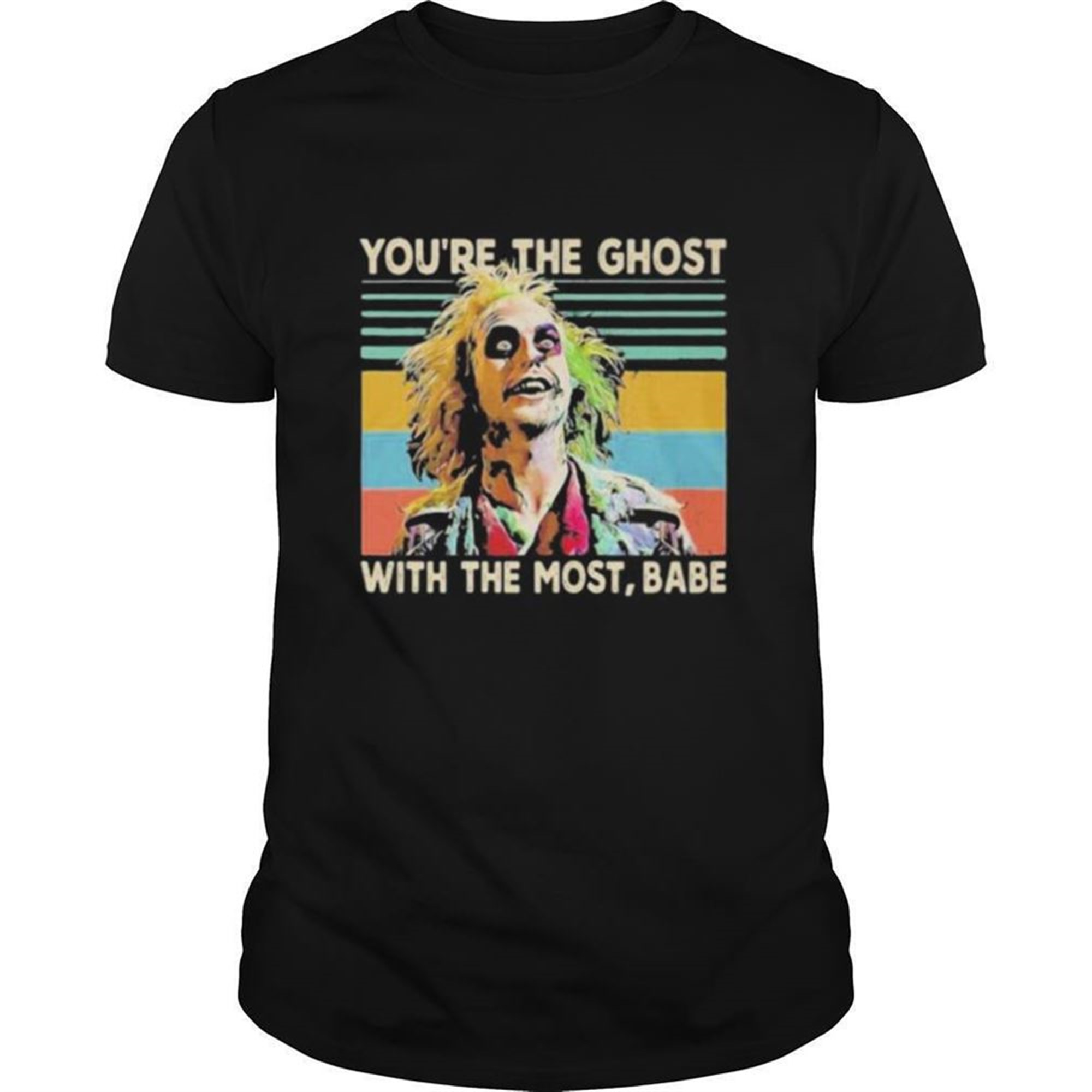 Halloween Joker Youre The Ghost With The Most Babe Vintage Retro Shirt