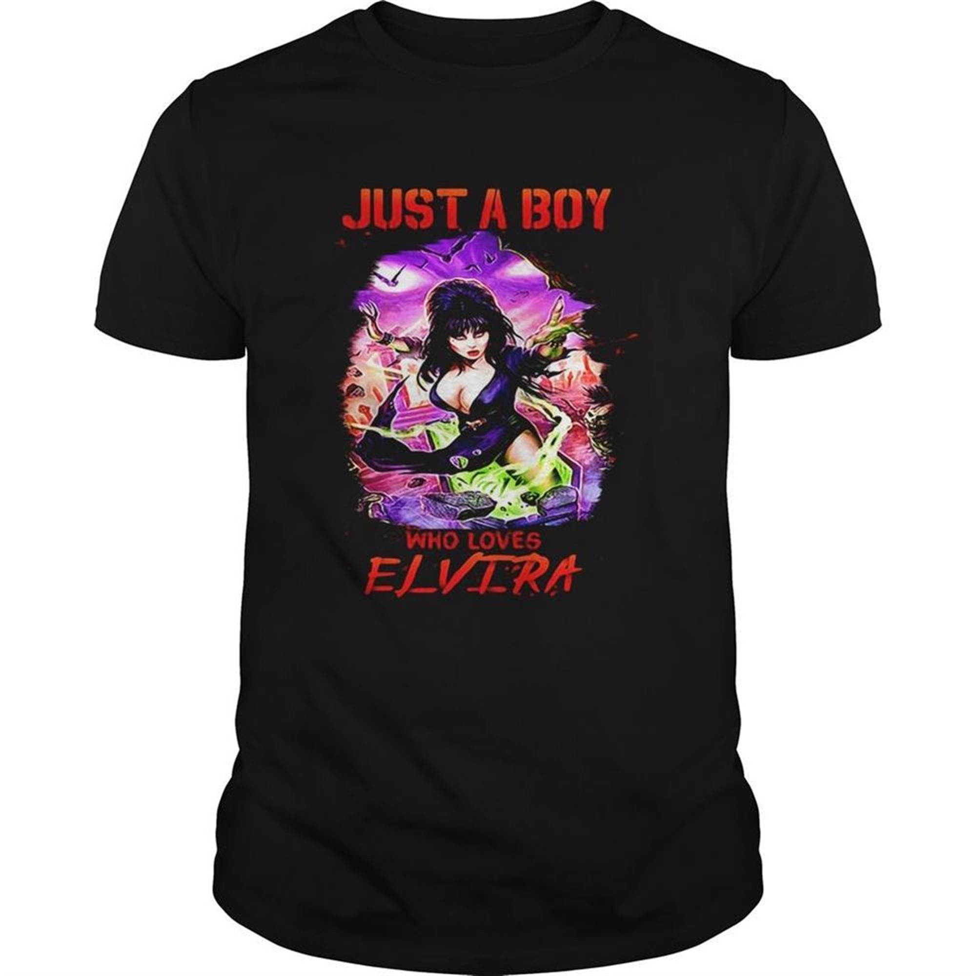 Halloween Just A Boy Who Loves Elvira Shirt