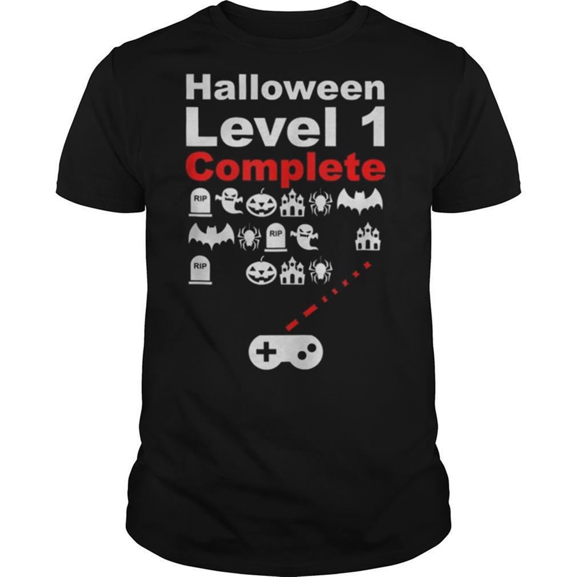 Halloween Level 1 Complete Video Gaming Spooky Scary Shirt