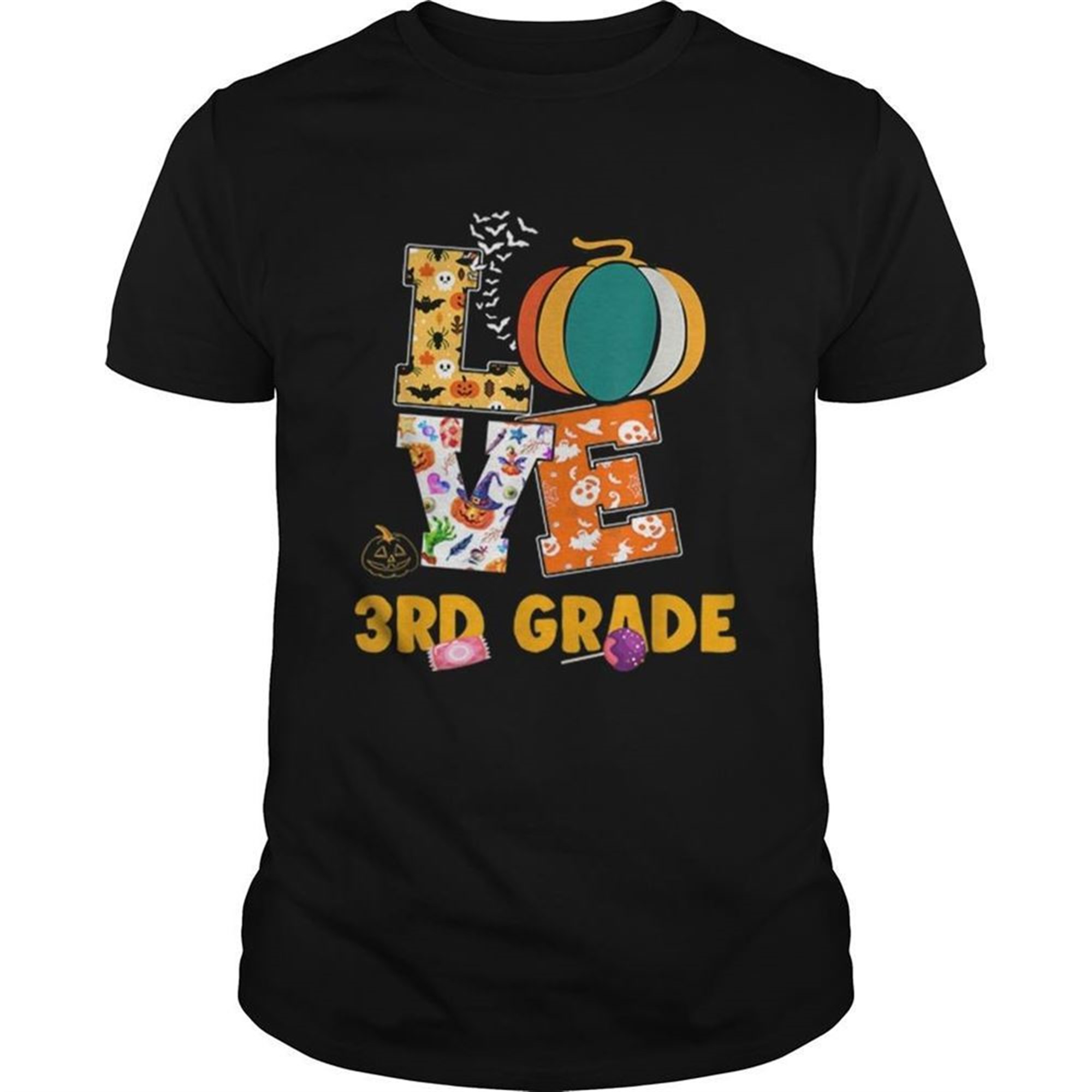 Halloween Love 3rd Grade Teacher Halloween Costume Shirt