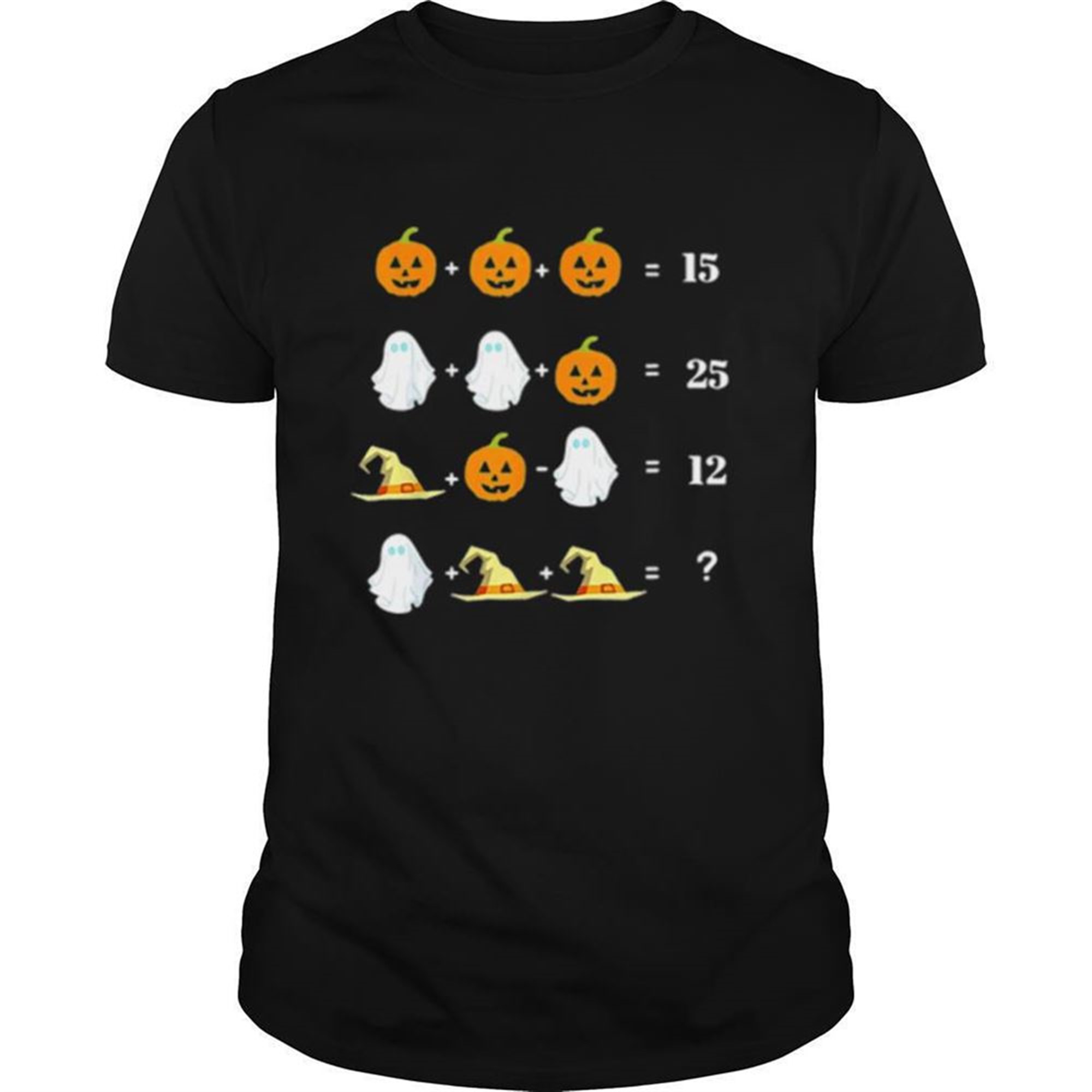 Halloween Math Equations For Math Teachers Shirt