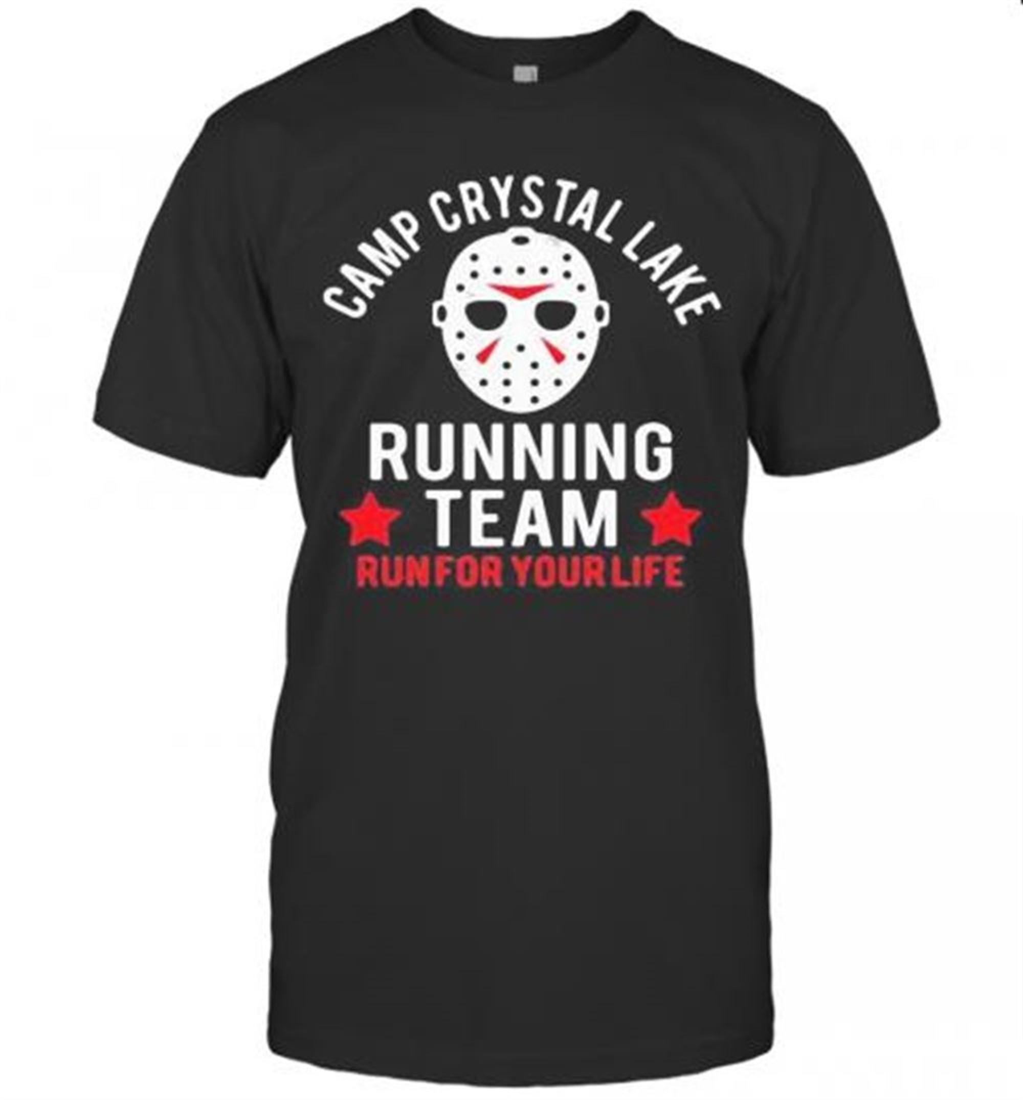 Halloween Michael Myers Camp Crystal Lake Running Team Run For Your Life Stars T-shirt