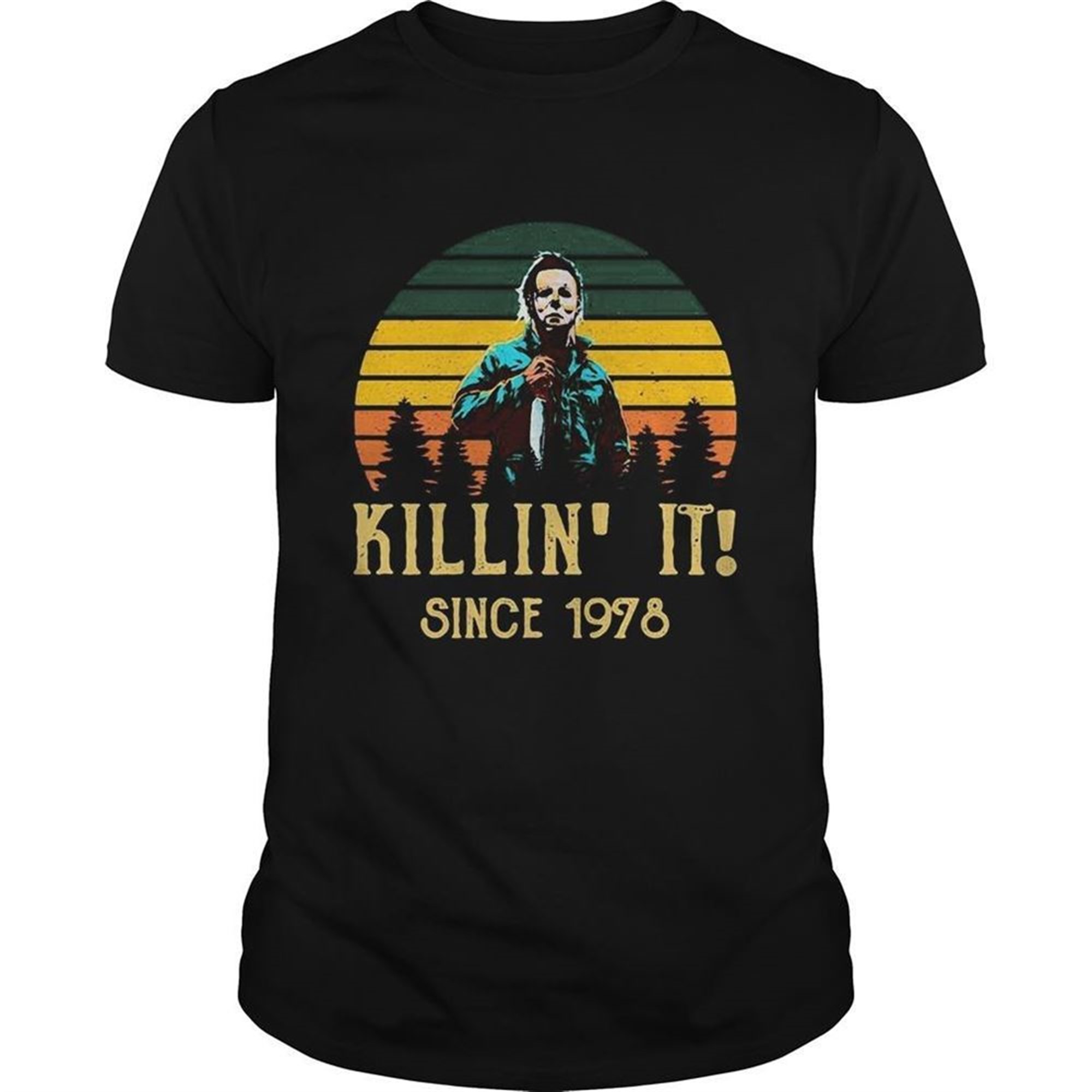 Halloween Michael Myers Killin It Since 1978 Vintage Retro Shirt