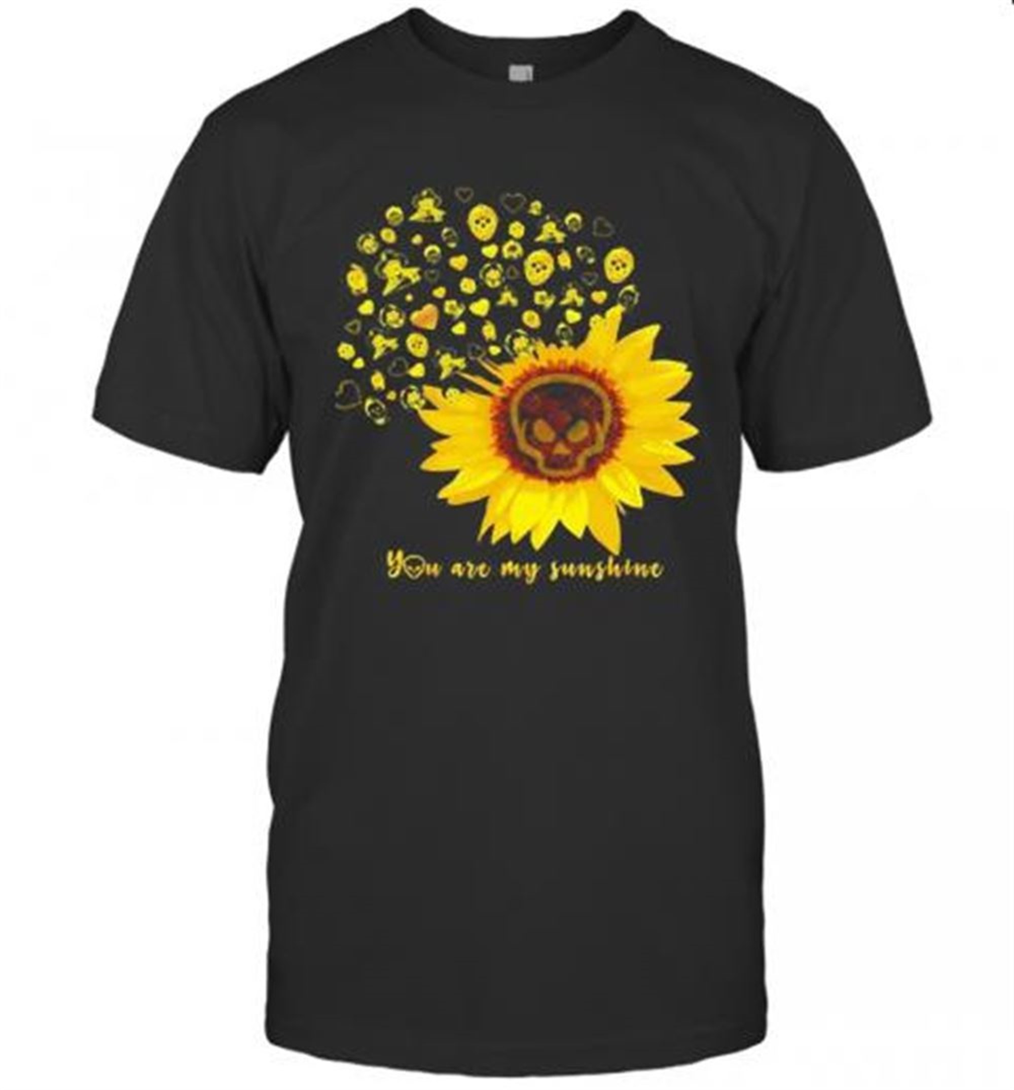Halloween Michael Myers Sunflower Skull You Are My Sunshine T-shirt