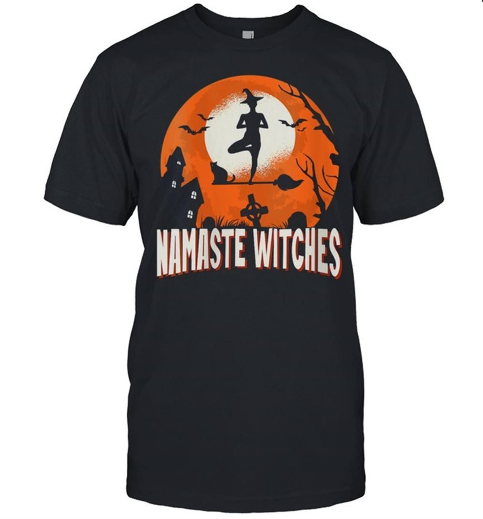 Halloween Namaste Witches Yoga Shirt