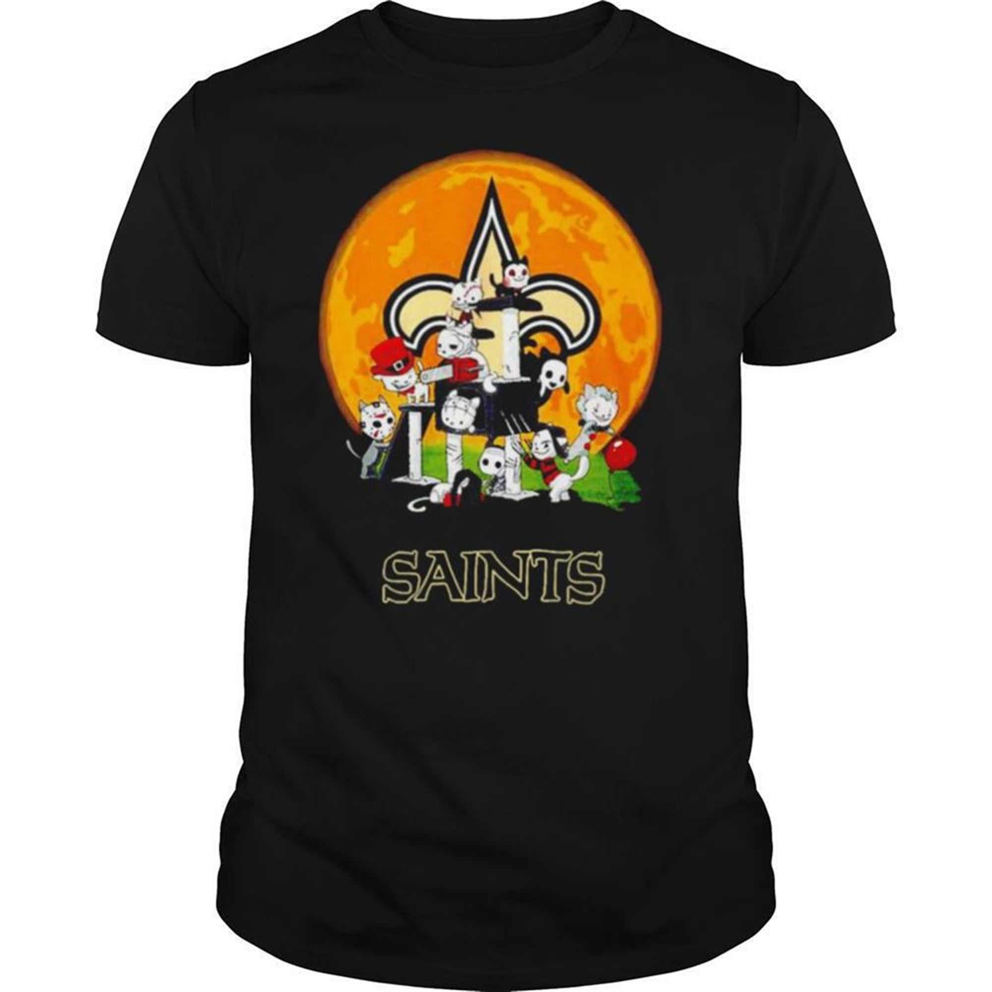 Halloween Nights Horror Characters Chibi Saints Shirt