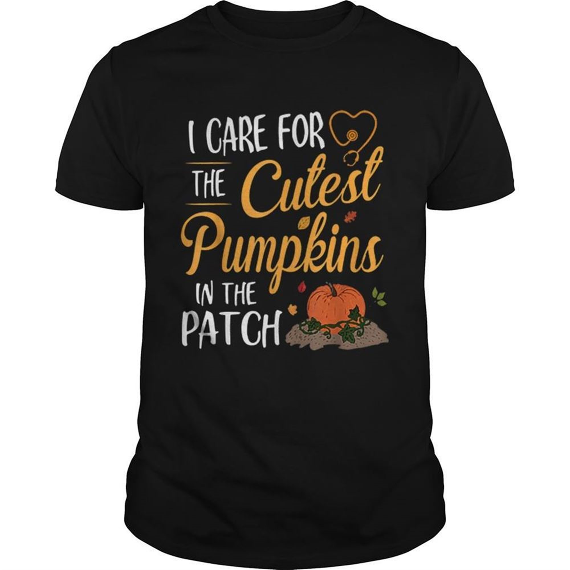 Halloween Nurse I Care For The Cutest Pumpkins In The Patch Shirt