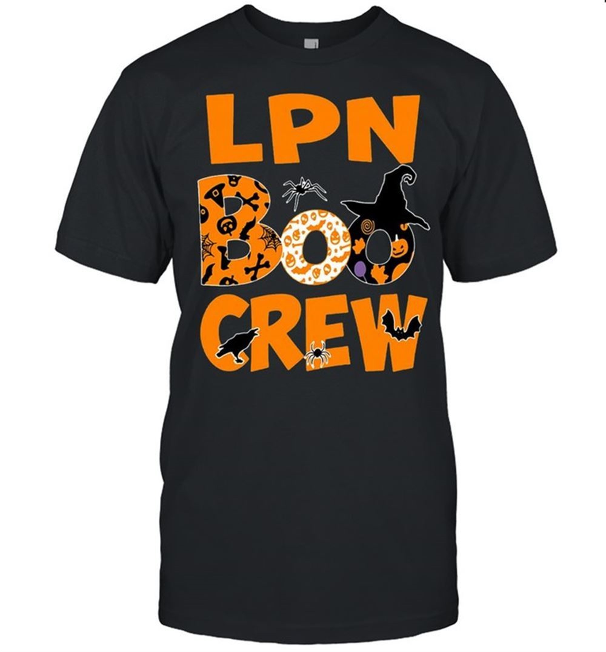 Halloween Nurse Lpn Boo Crew T-shirt