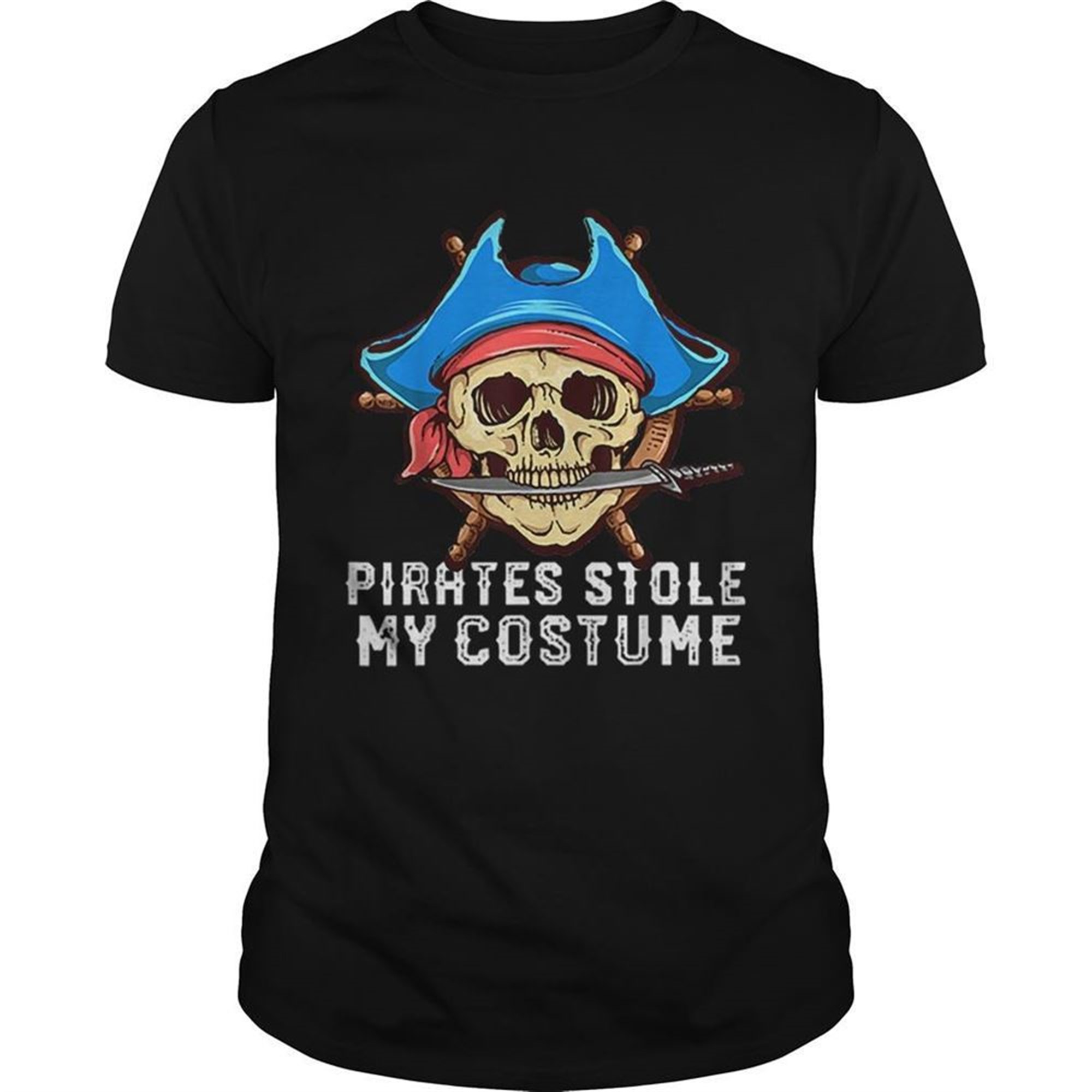 Halloween Pirates Stole My Costume Easy Outfit Adults Shirt