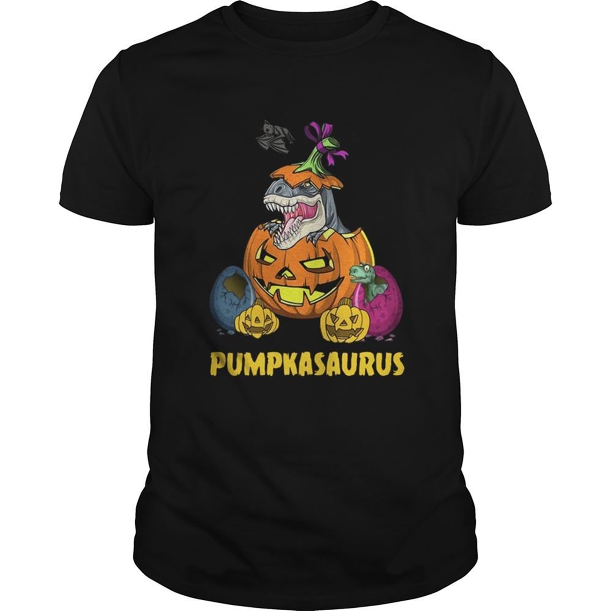 Halloween Pumpkin Dinosaur Shirt