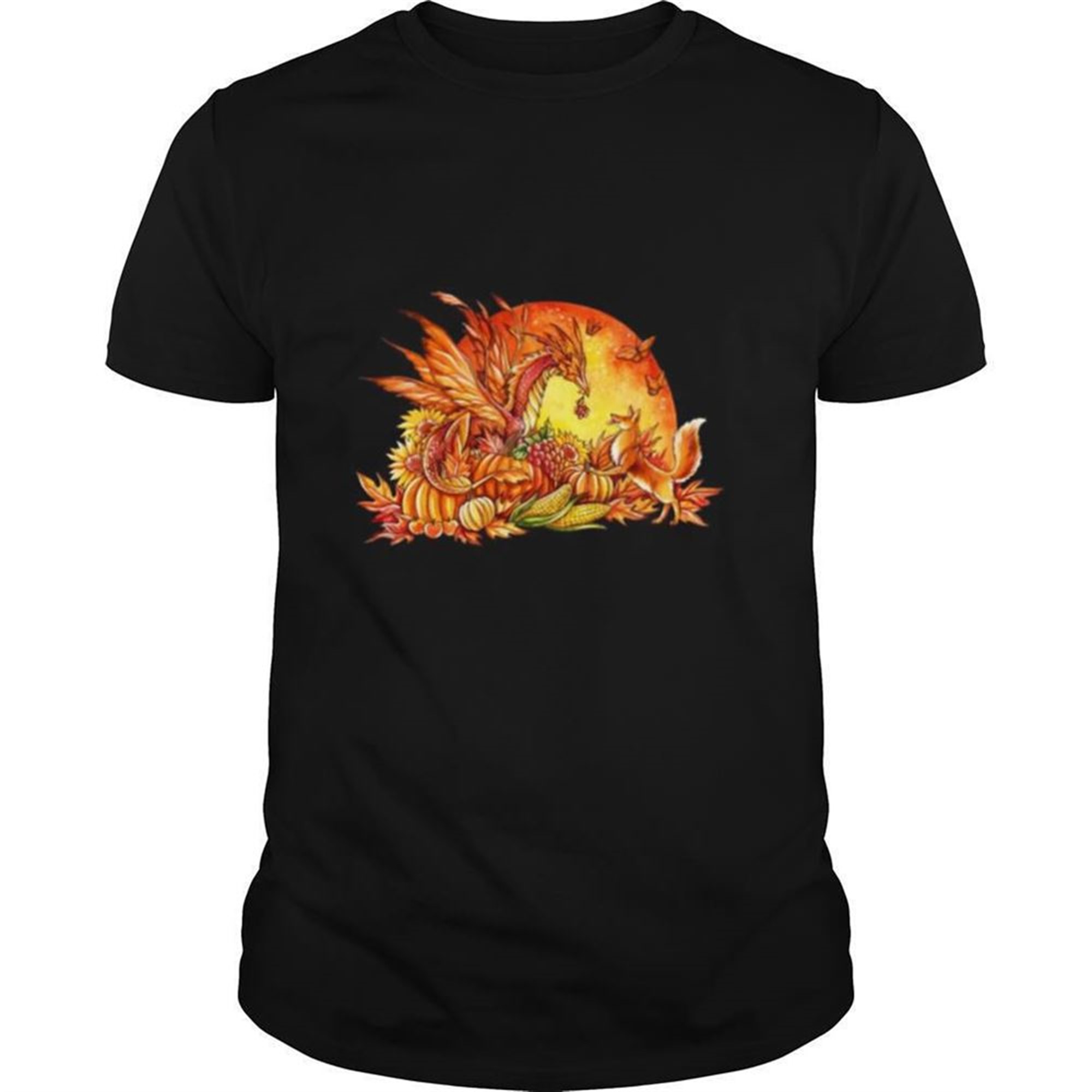 Halloween Pumpkin Dragon Fox Butterflies Shirt