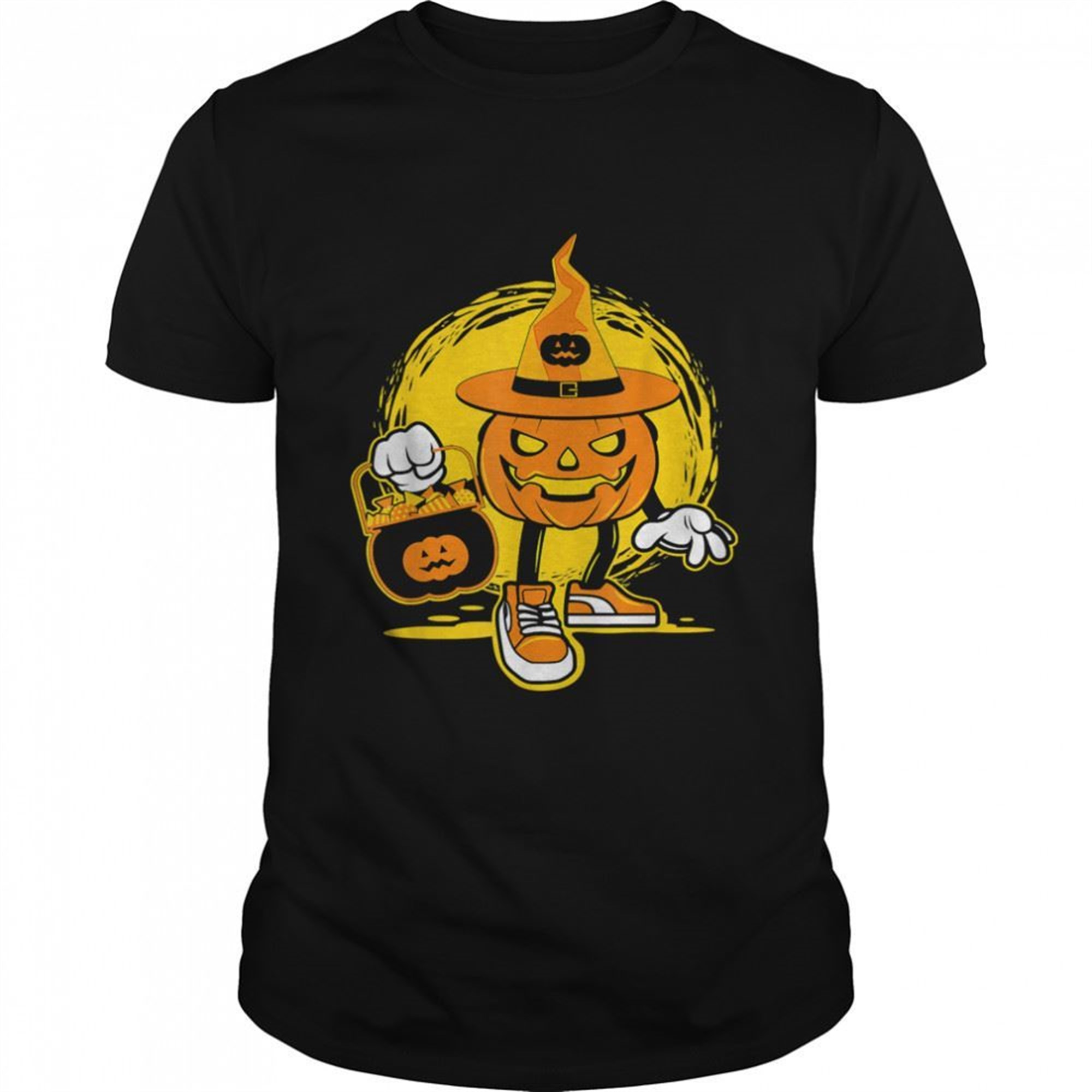 Halloween Pumpkin Game Design Character With Candies T-shirt