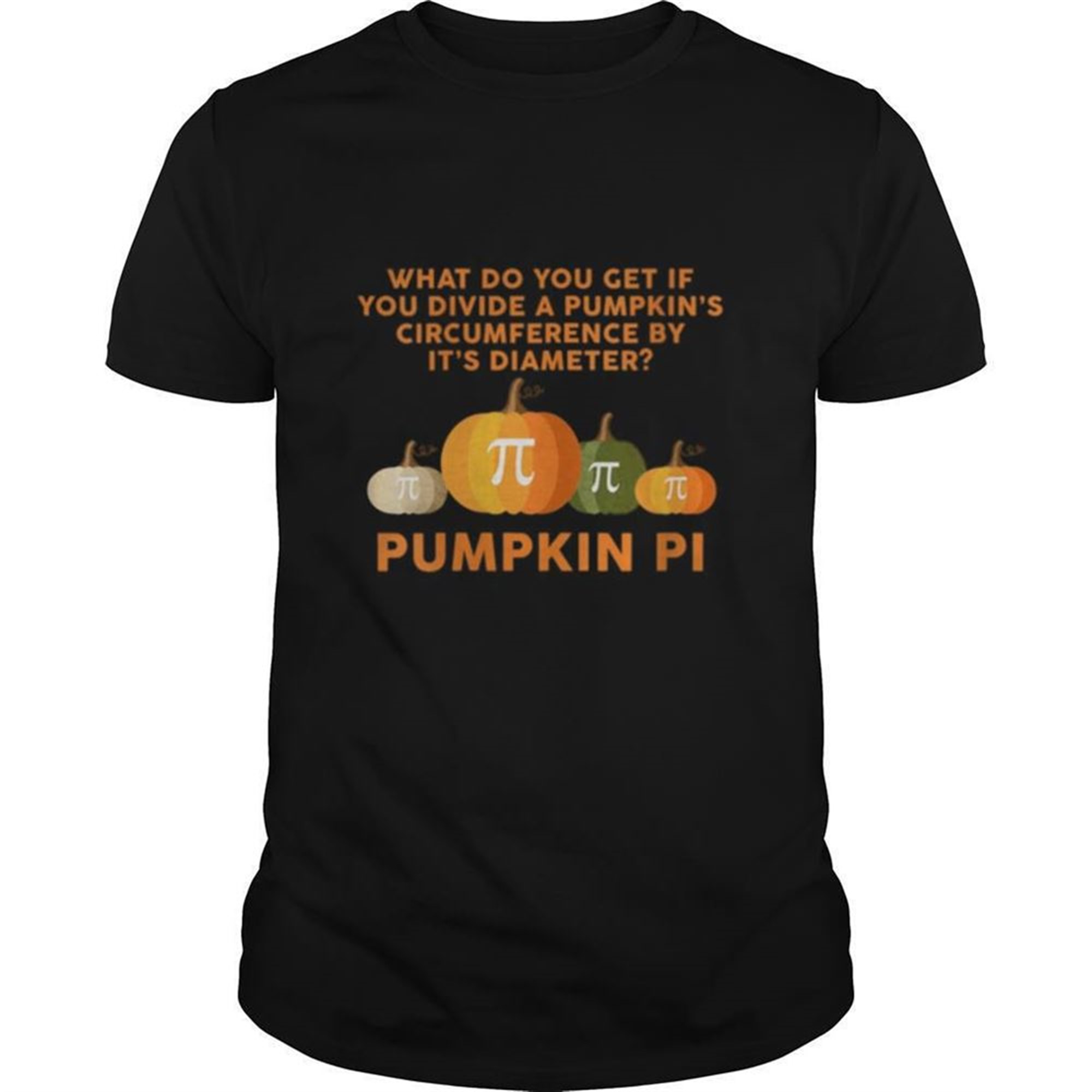 Halloween Pumpkin Pi Funny Math Novelty Shirt