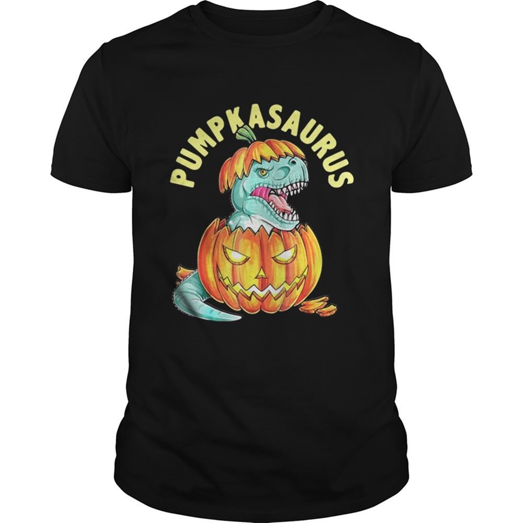 Halloween Pumpkin Saurus Shirt