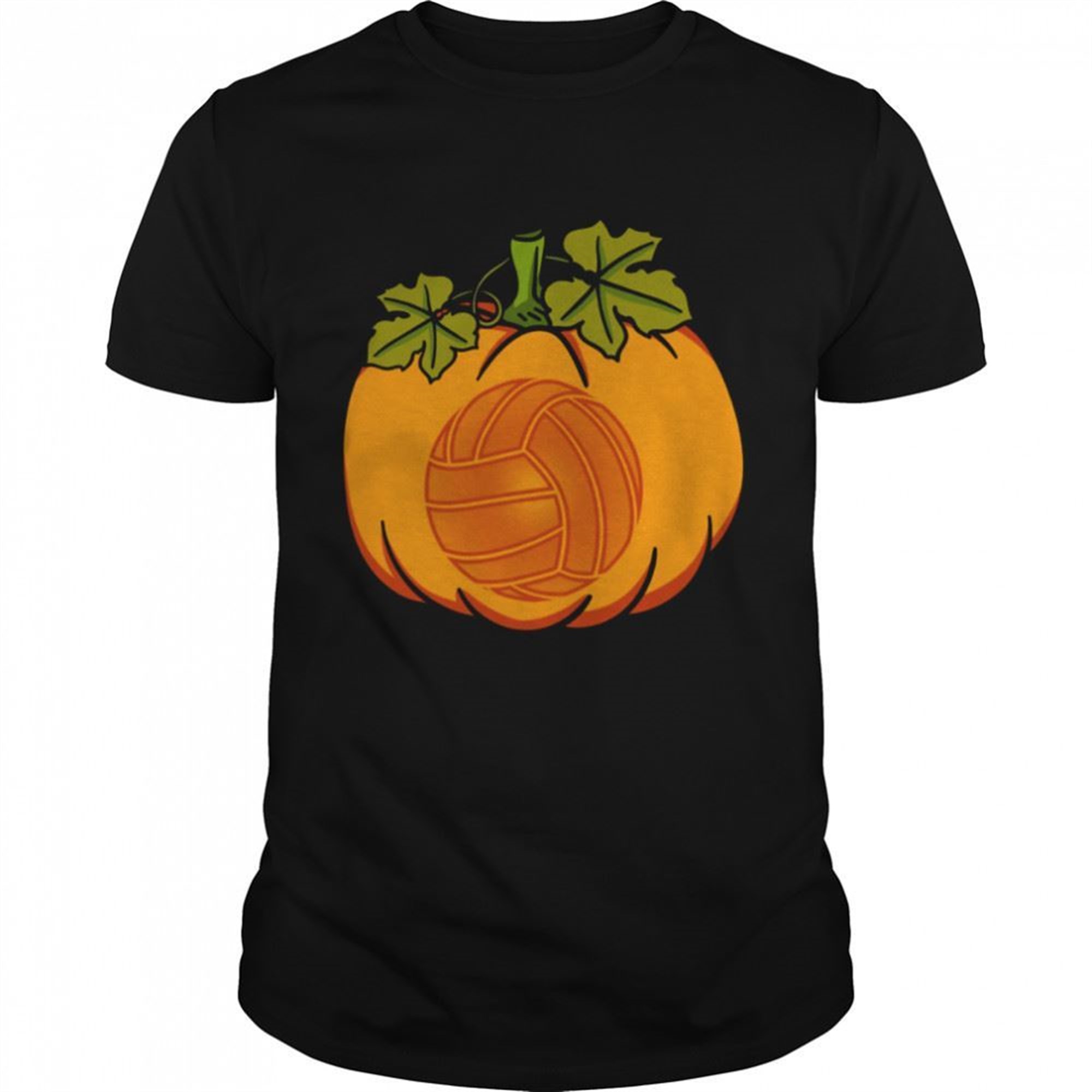 Halloween Pumpkin Volleyball Graphic Shirt