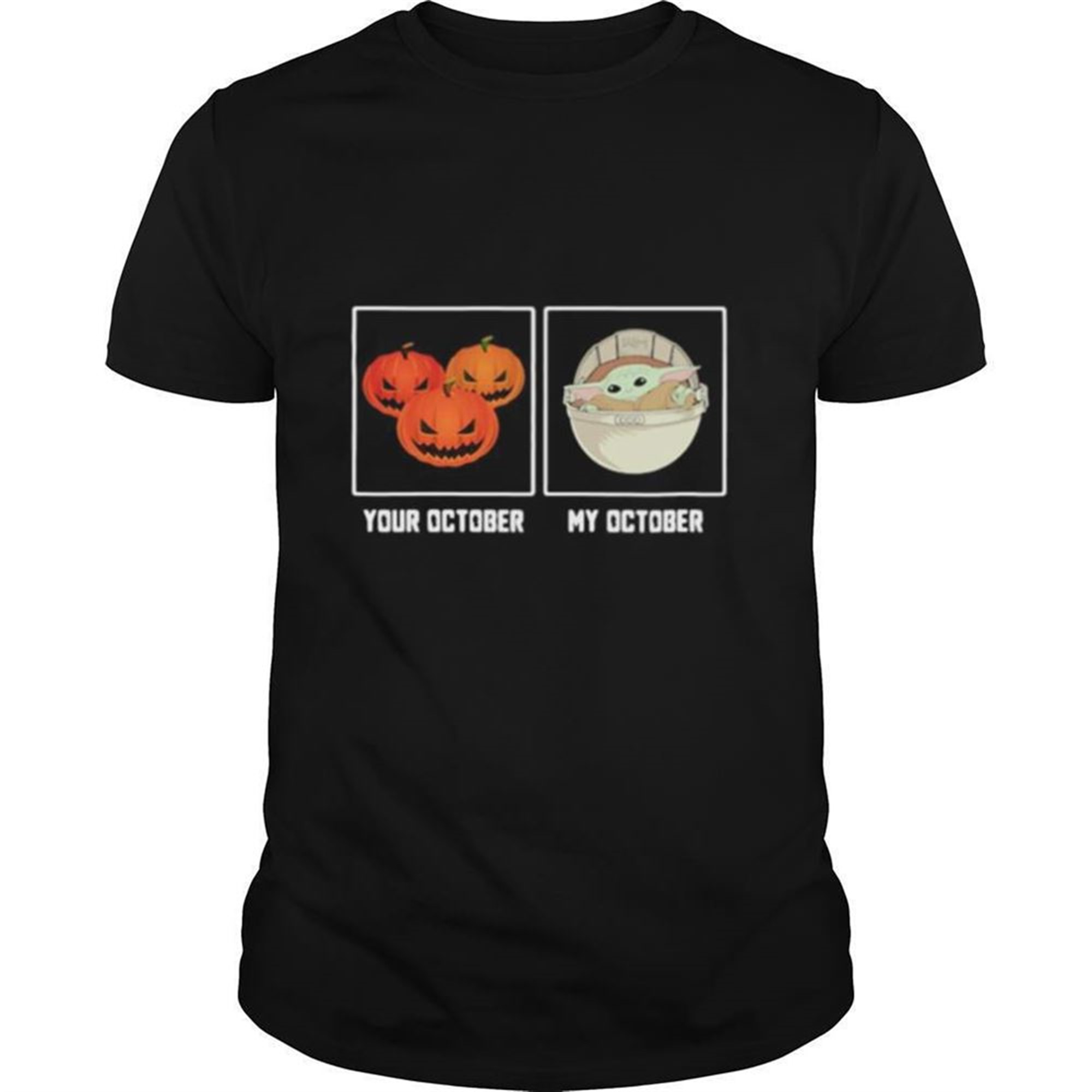 Halloween Pumpkins Tour October Baby Yoda My October Shirt
