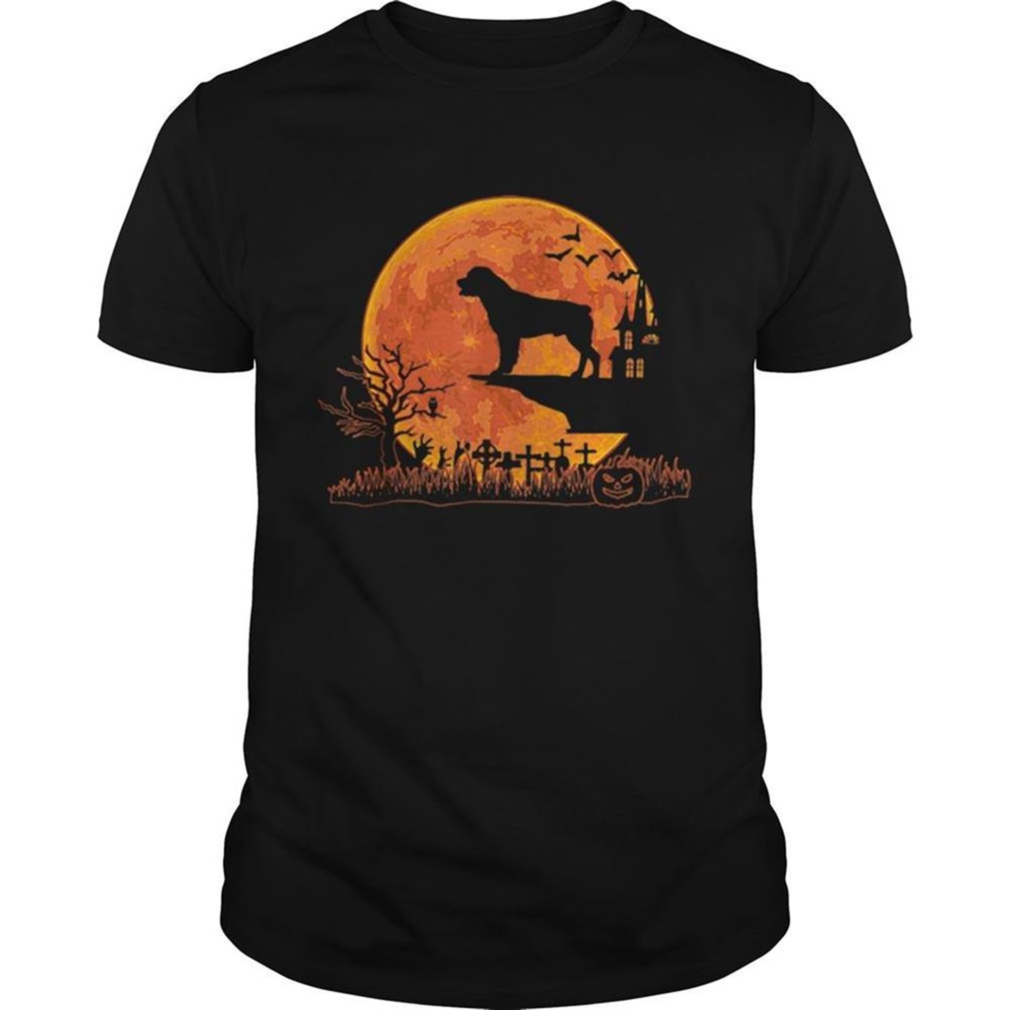 Halloween Rottweiler Dog Moon Costume Gift Shirt