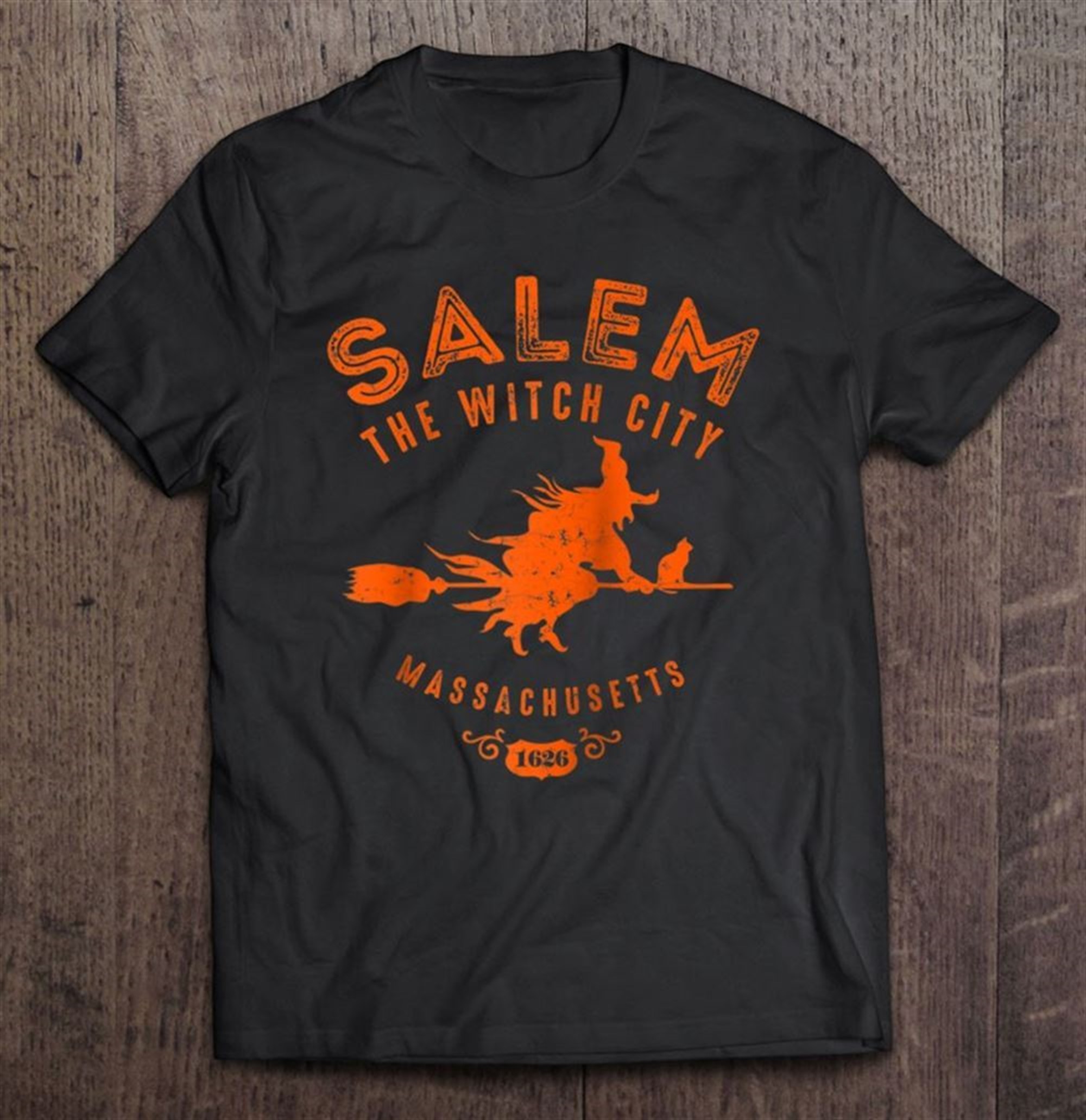 Halloween Salem The Witch City Raglan Baseball Tee