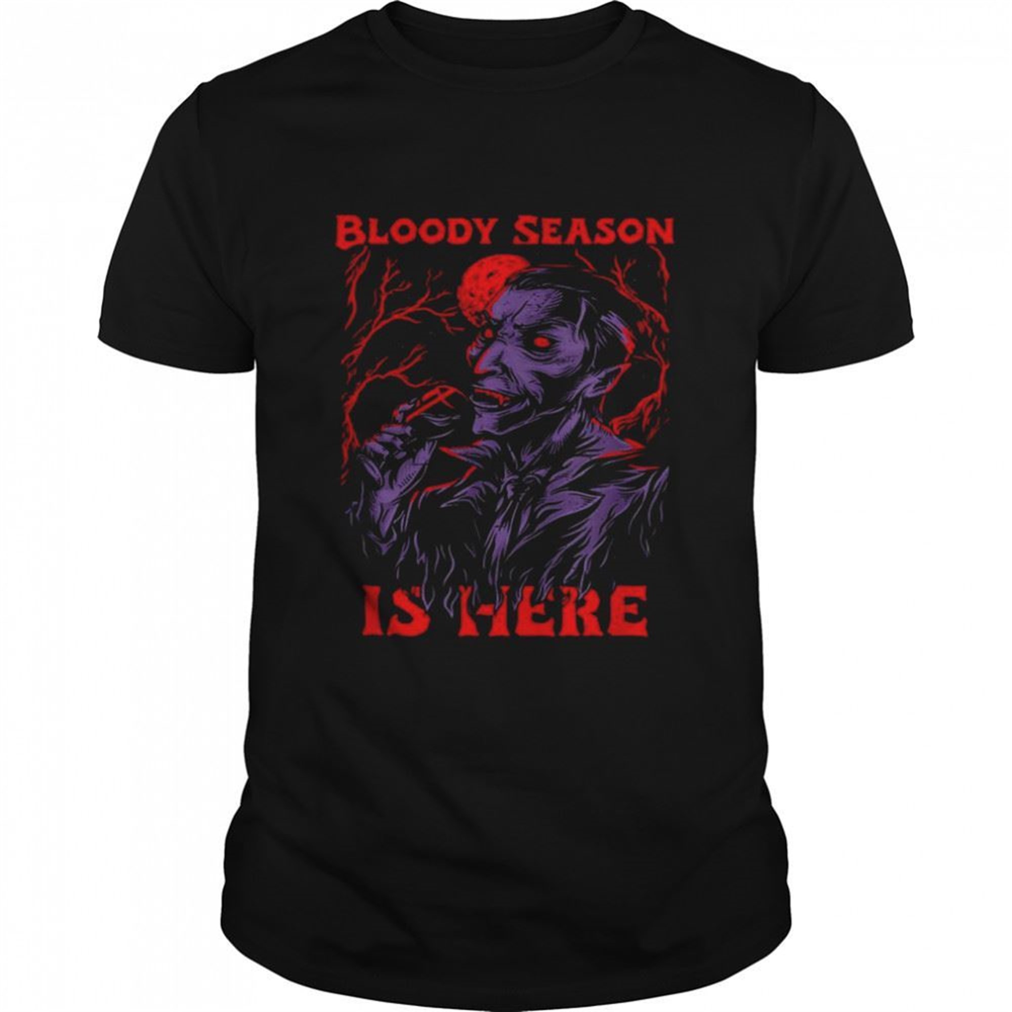 Halloween Season Scary Bloodthirsty Dracula Shirt