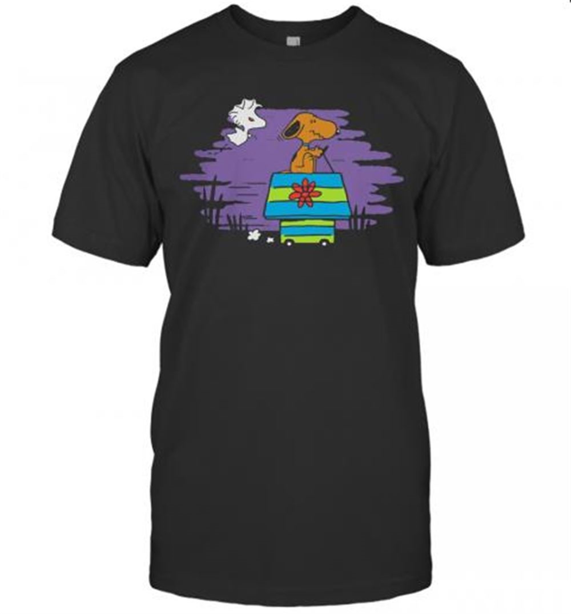 Halloween Snoopy And Woodstock Home T-shirt