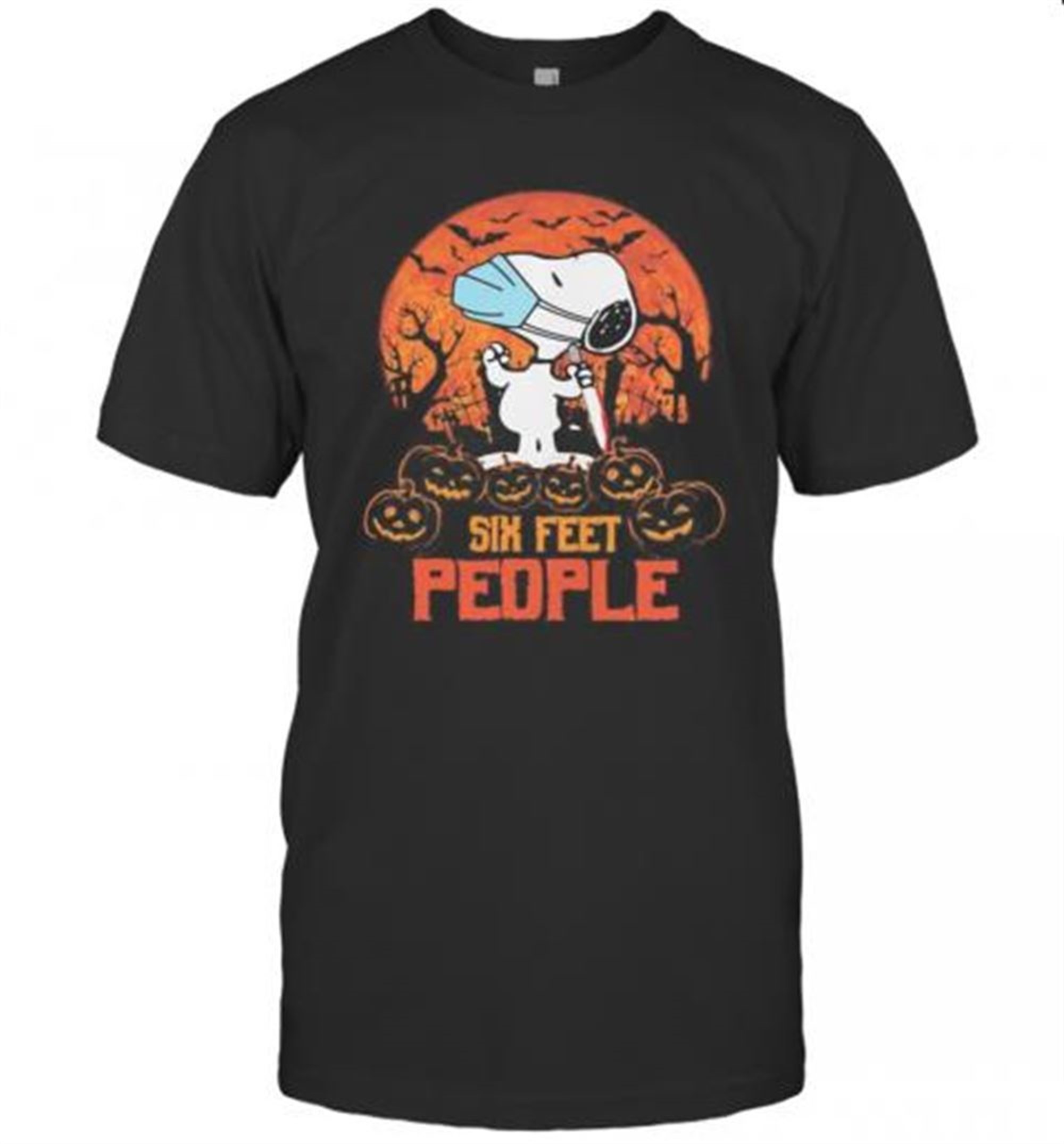 Halloween Snoopy Six Feet People Pumpkins T-shirt