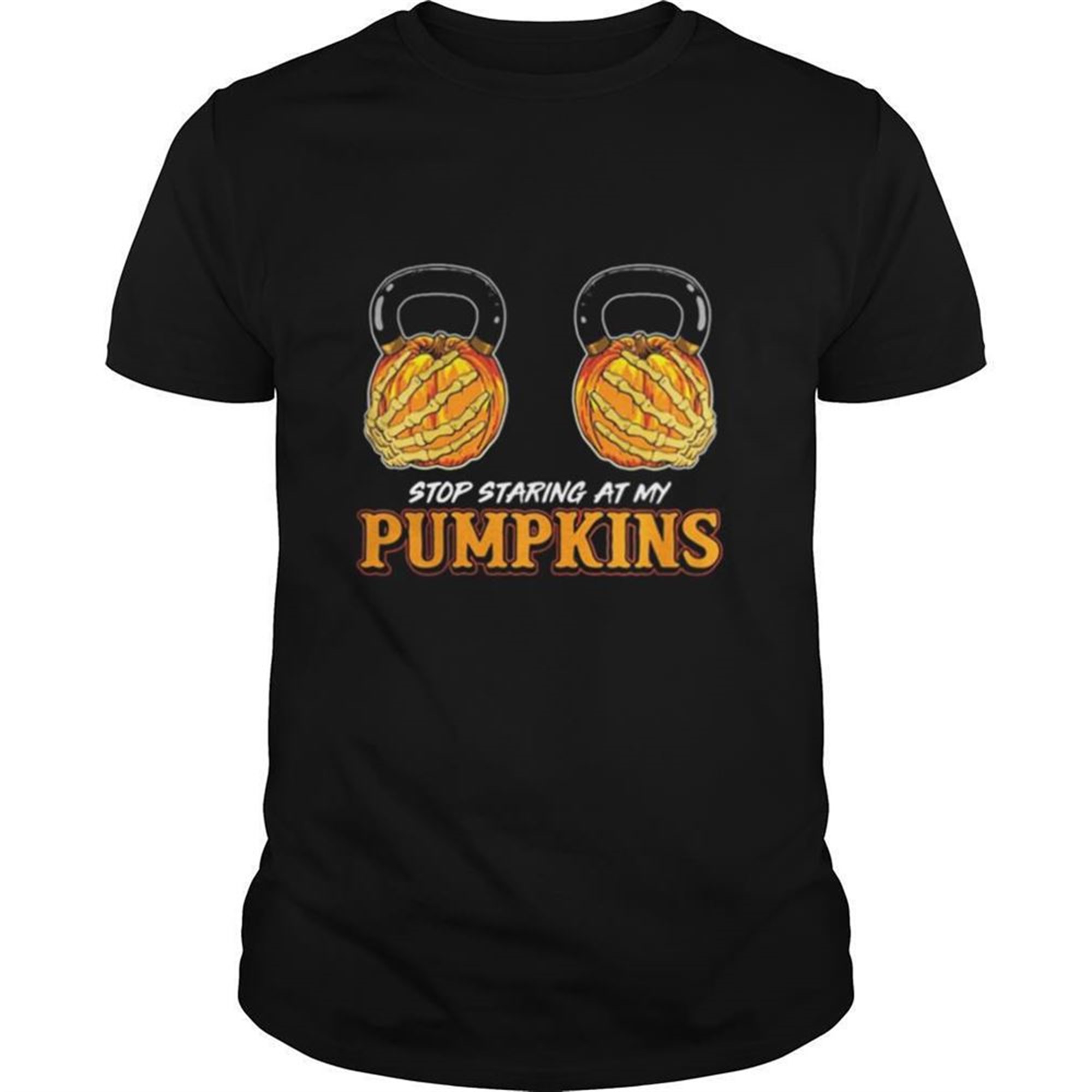 Halloween Stop Staring At My Pumpkins Shirt