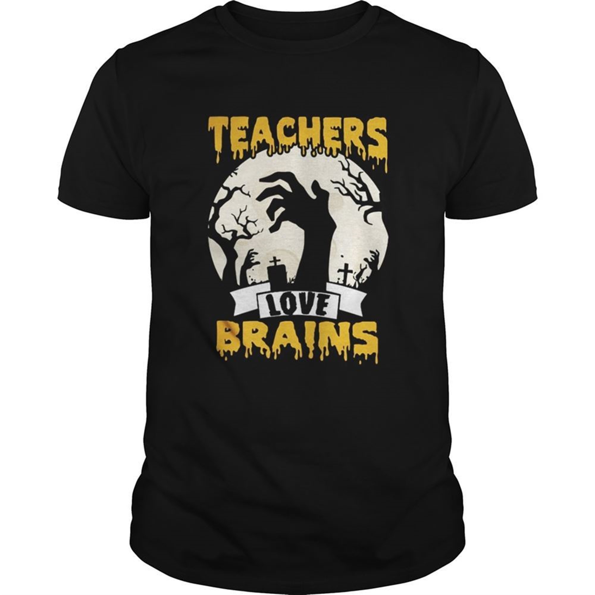 Halloween Teachers Love Brains Shirt