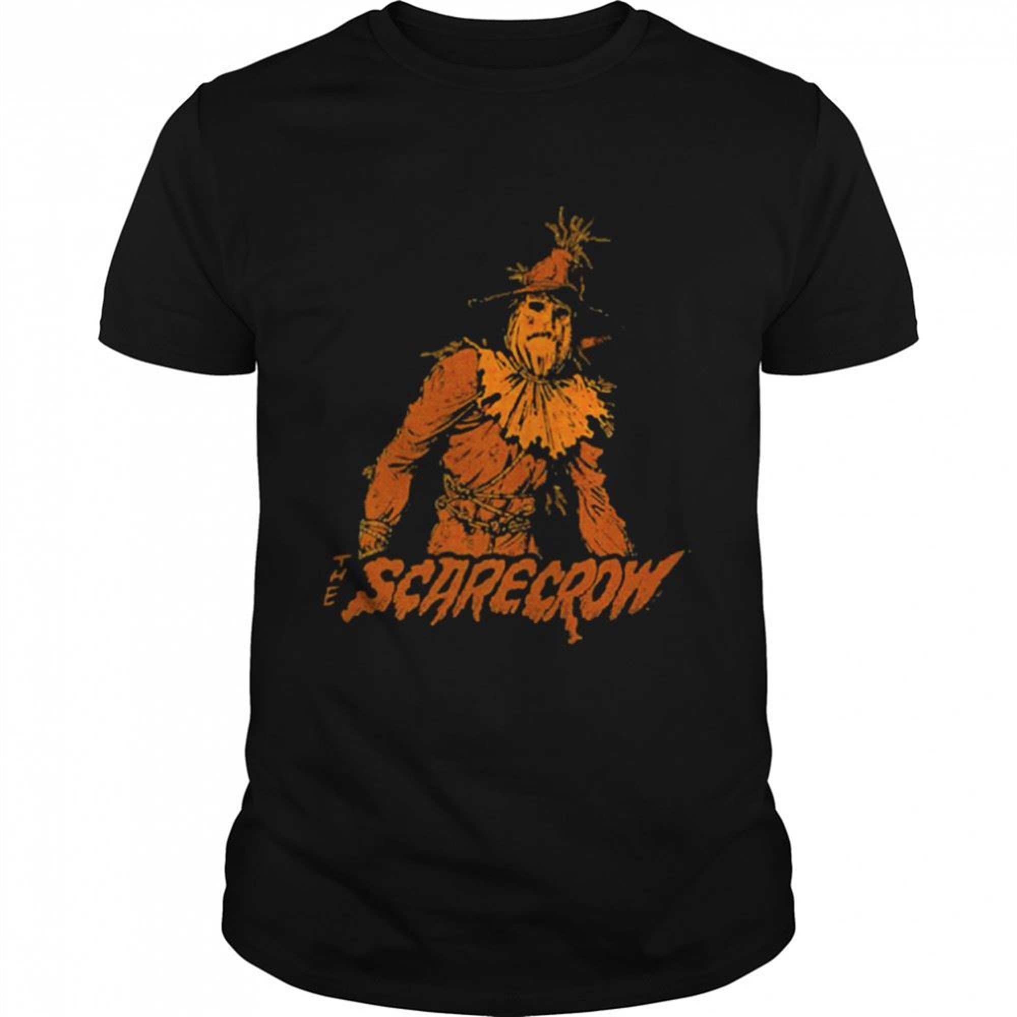 Halloween The Scarecrow Orange Silhouette Shirt