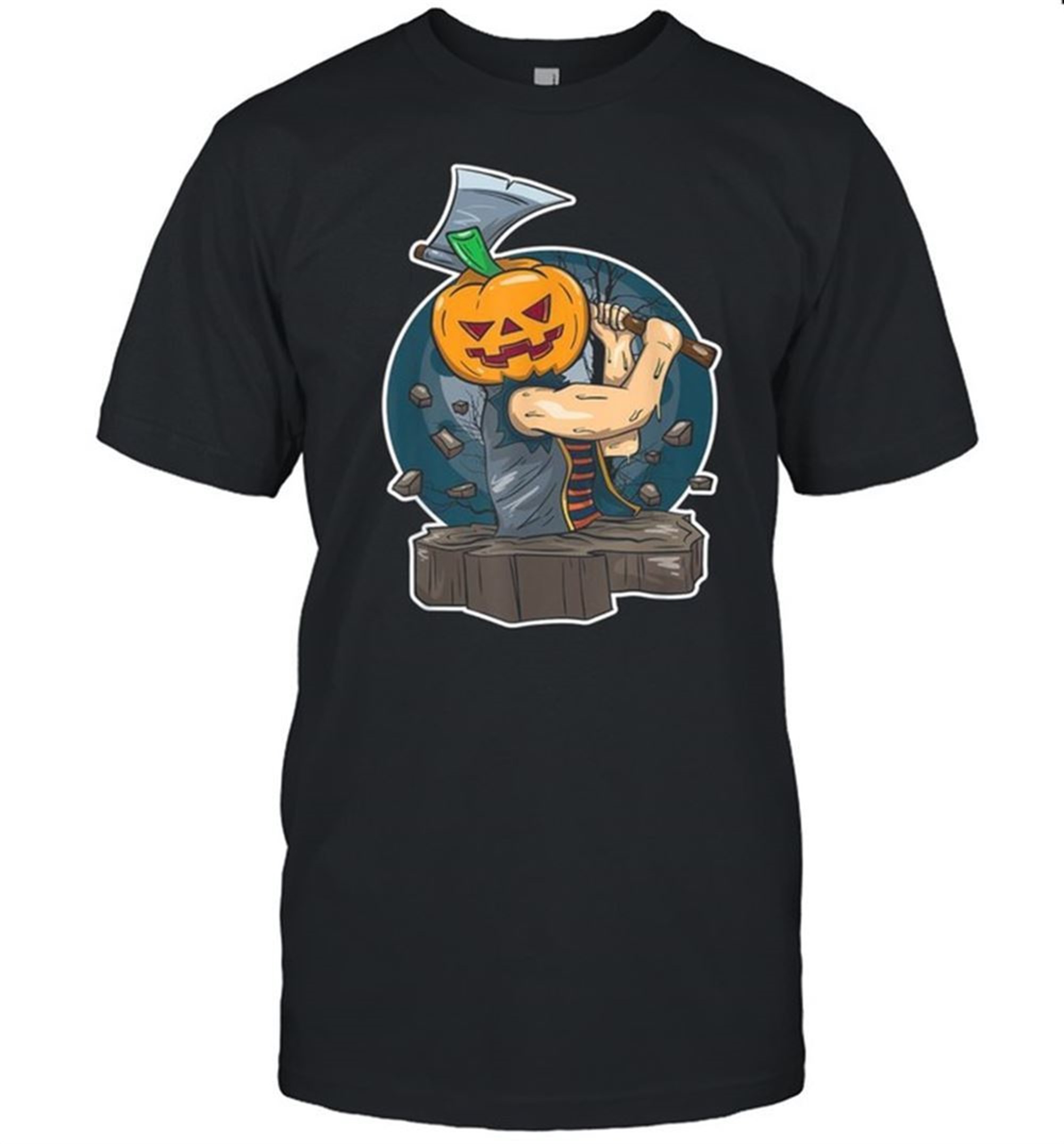 Halloween Trick Or Treating Pumpkin Zombie Shirt