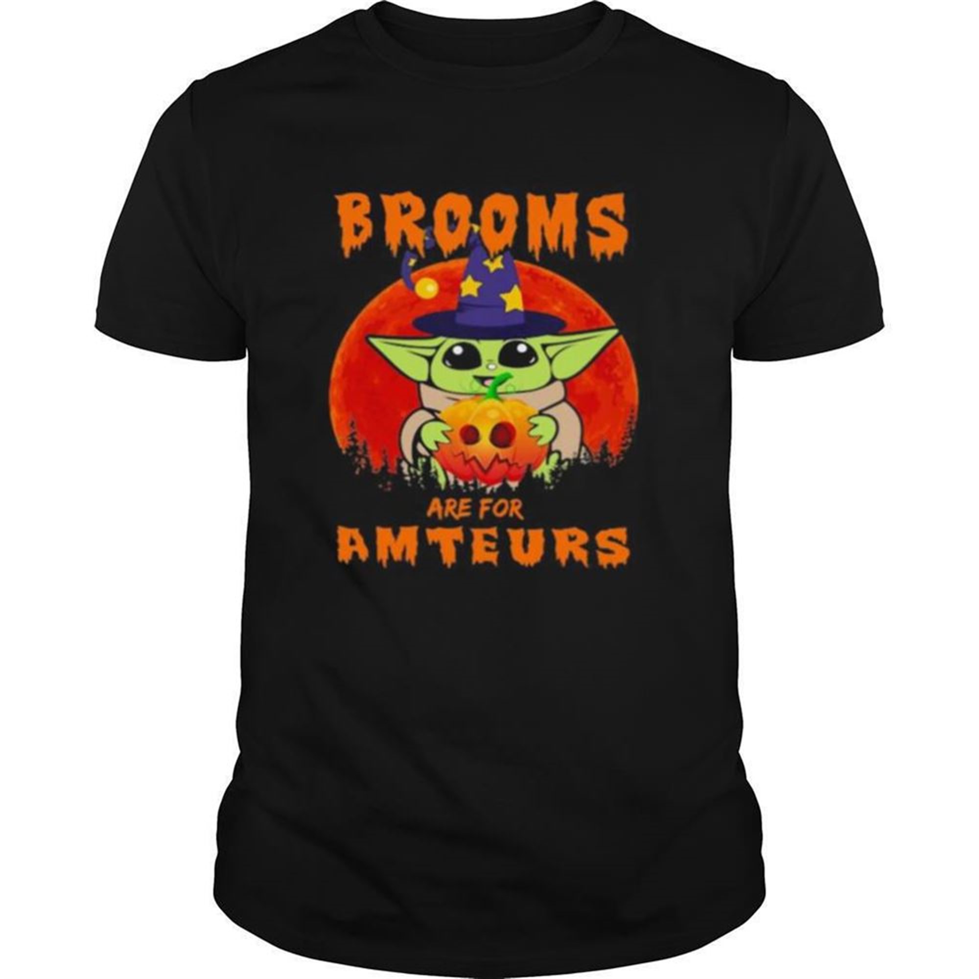Halloween Witch Brooms Are For Amateurs Sunset Shirt