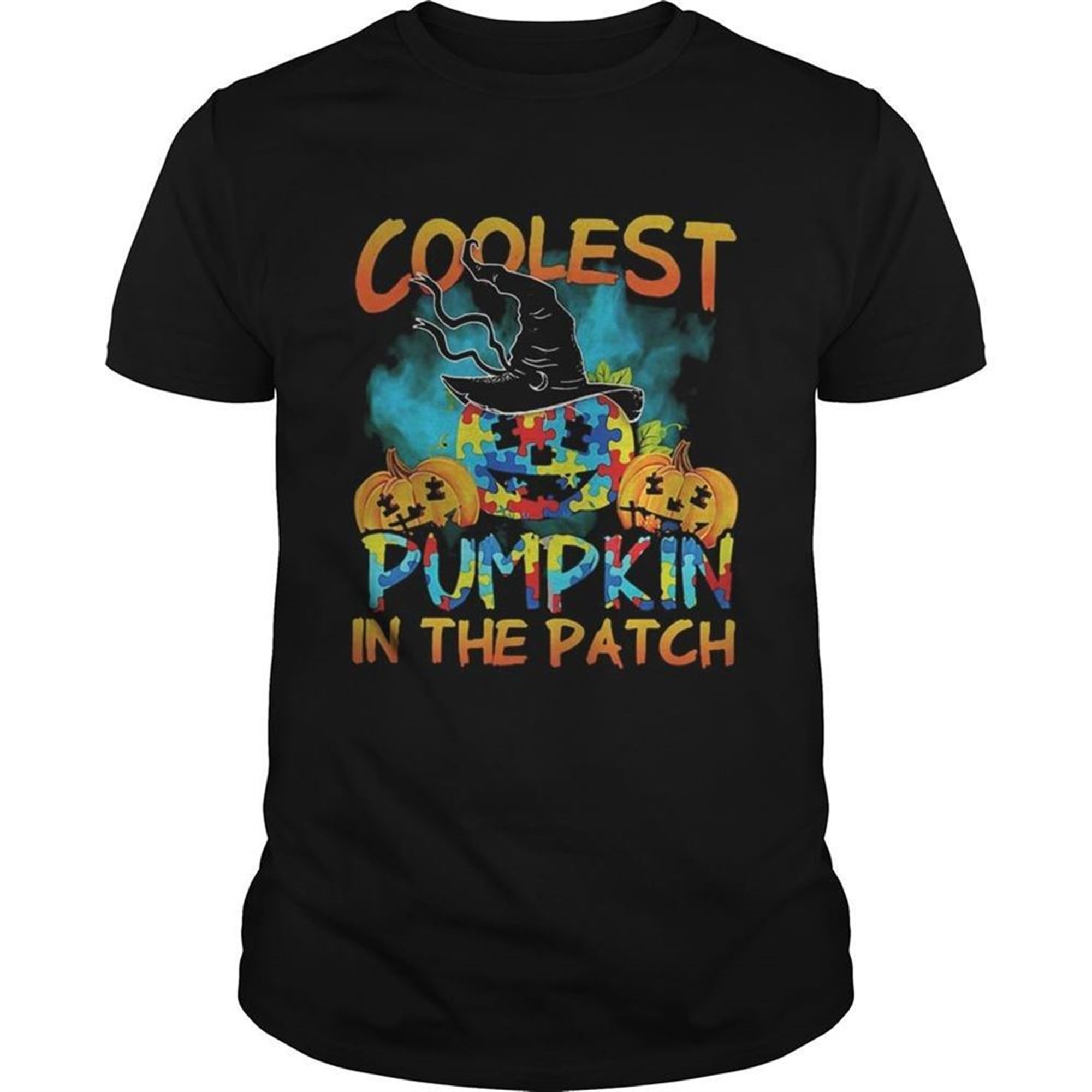 Halloween Witch Coolest Pumpkin In The Patch Autism Shirt