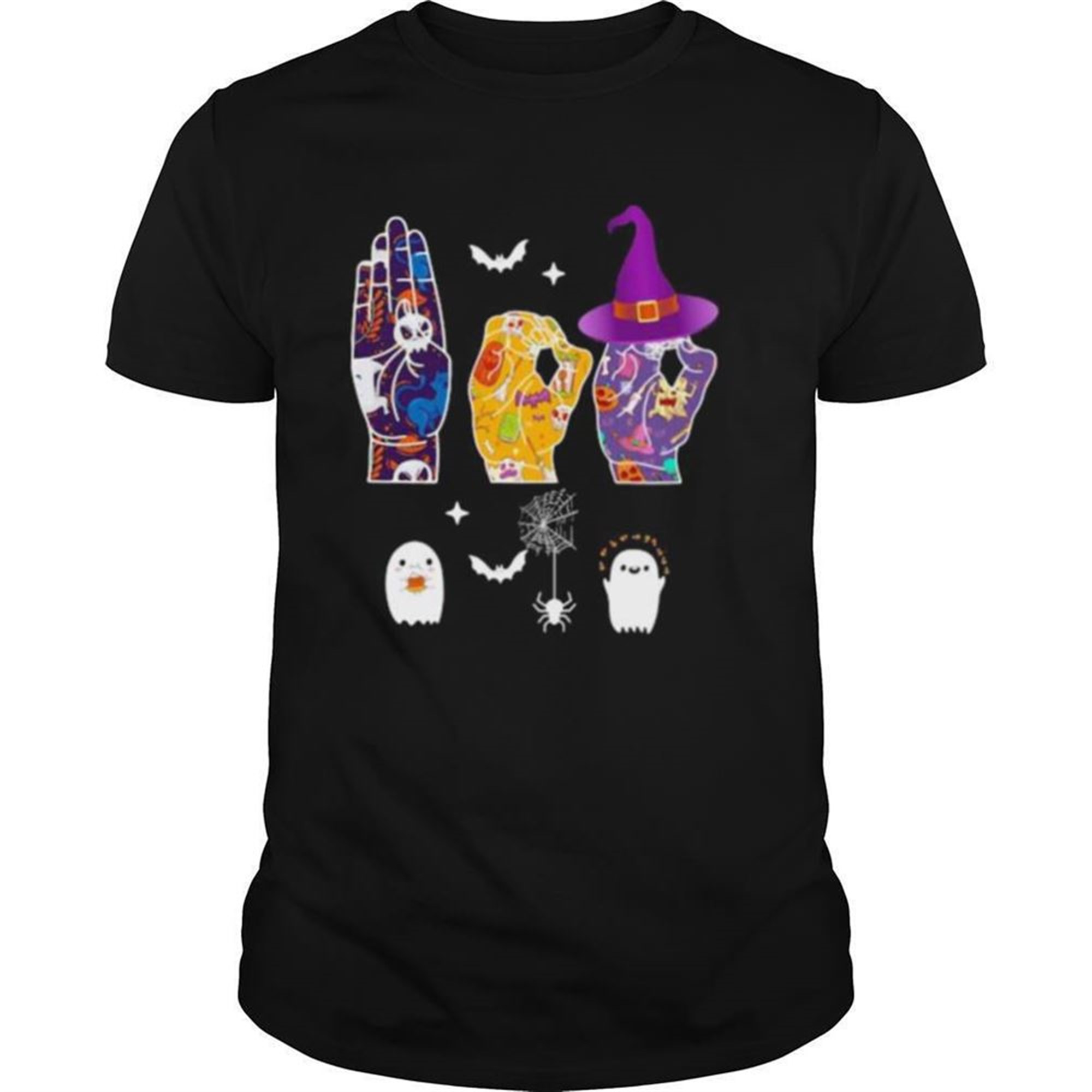 Halloween Witch Hand Sign Language Shirt