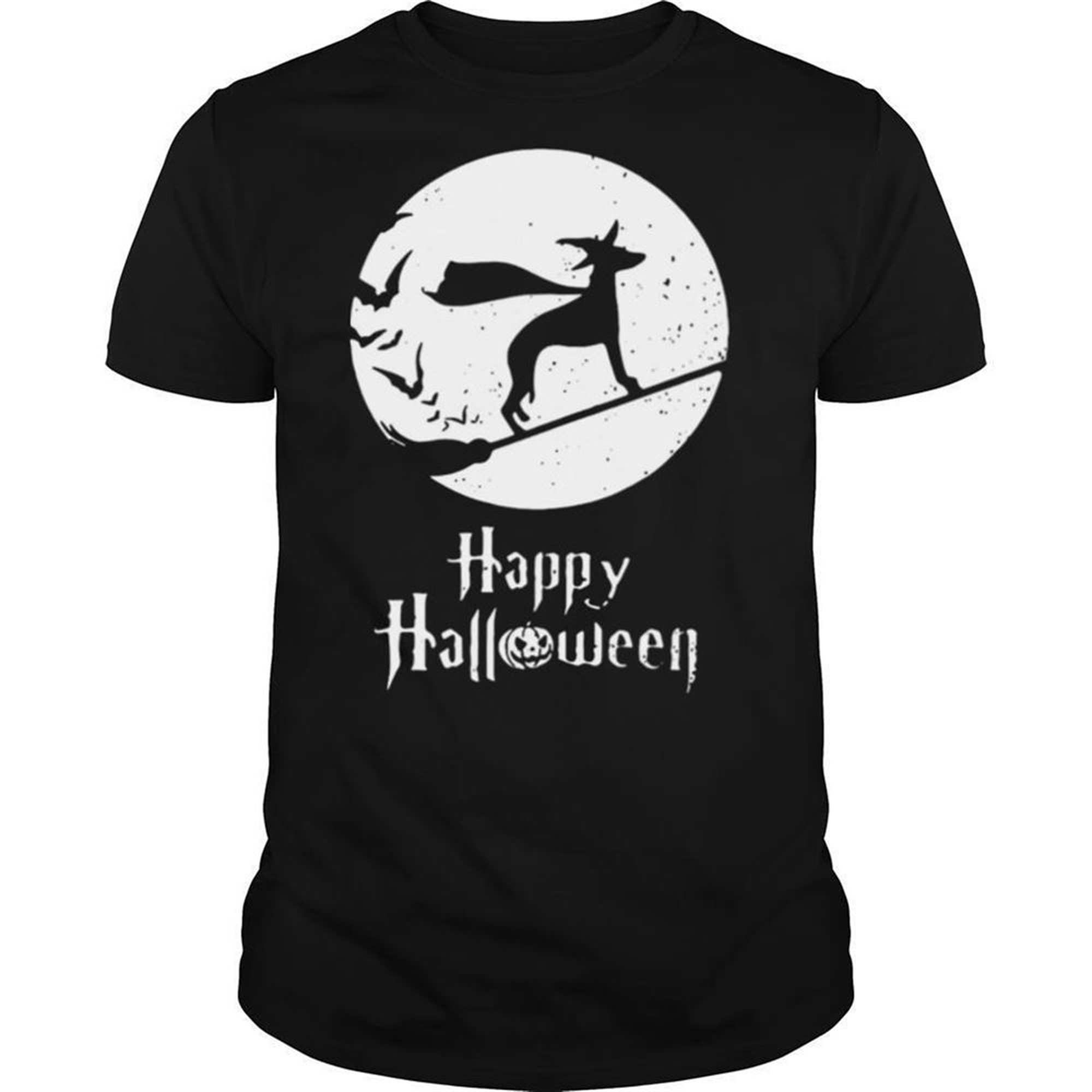 Halloween Witch Whippet Dog Lover Shirt