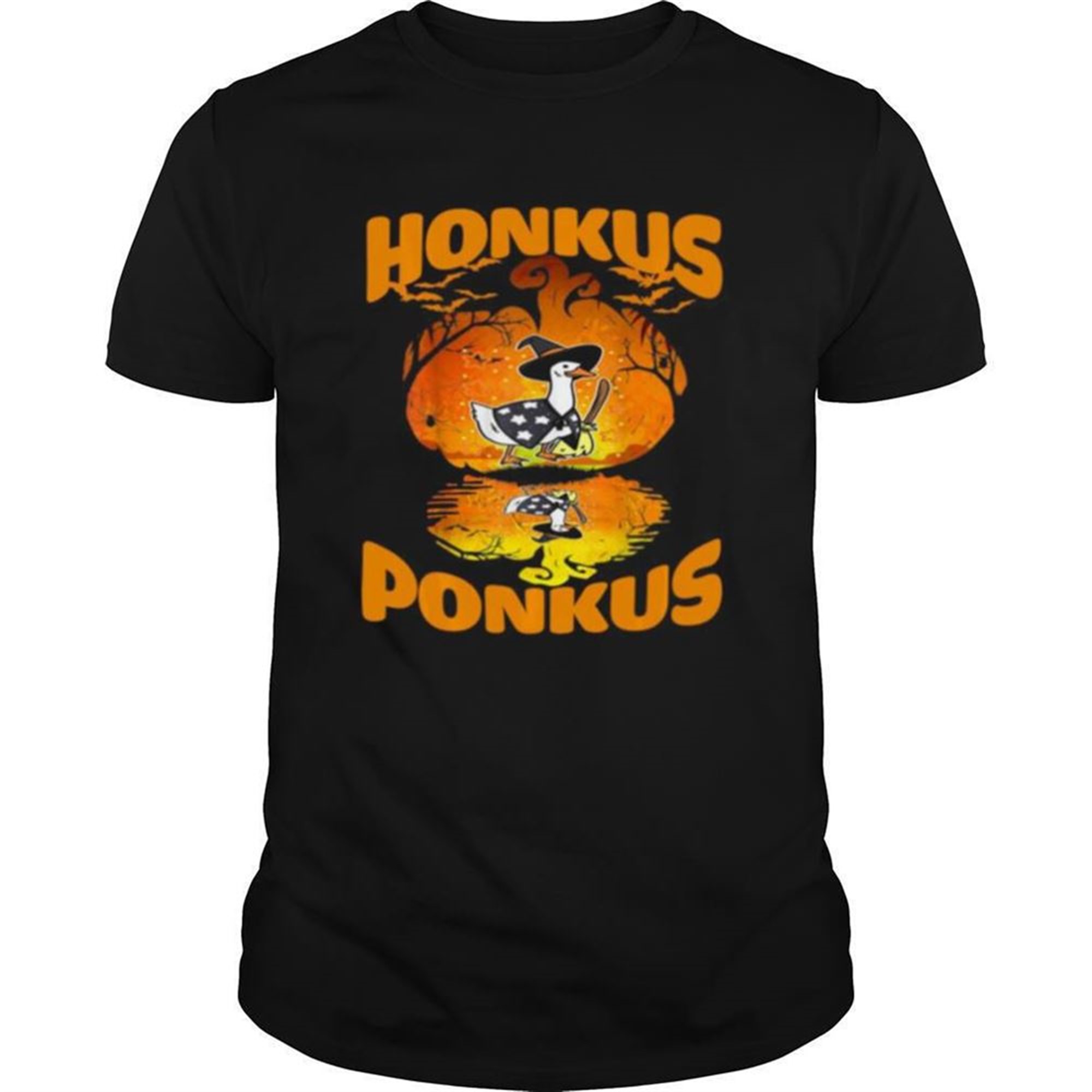 Halloween Witches Duck And Pumkin Cute Honkus Ponkus Shirt