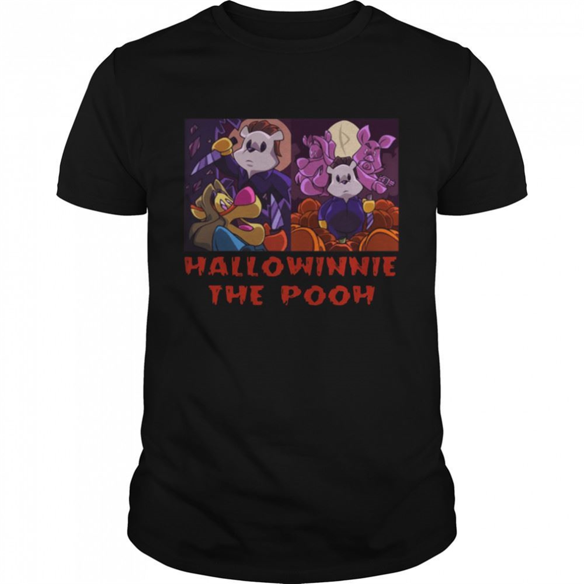 Hallowinnie The Pooh Michael Myers Winnie The Pooh Halloween Shirt