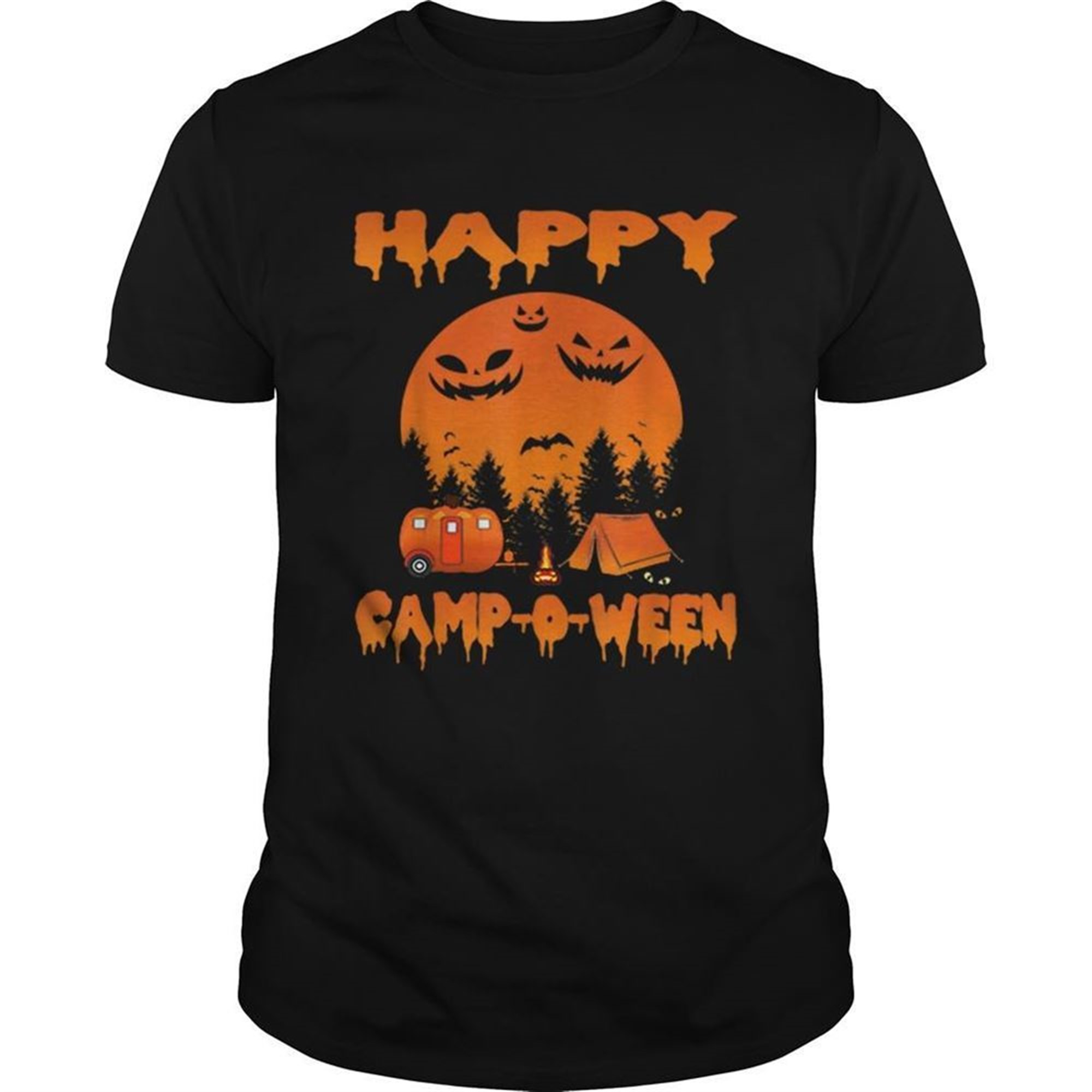 Happy Campoween Funny Camping Halloween For Women Shirt